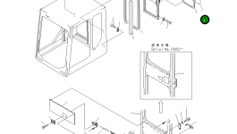 Стекло 21T-54-71180 Komatsu