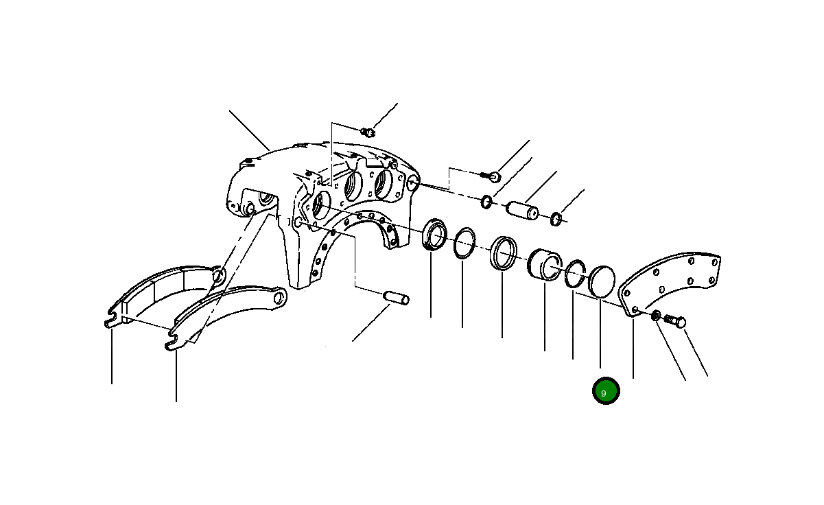 Соединитель шланга 1/8–7/32 1135 092 C1 Komatsu