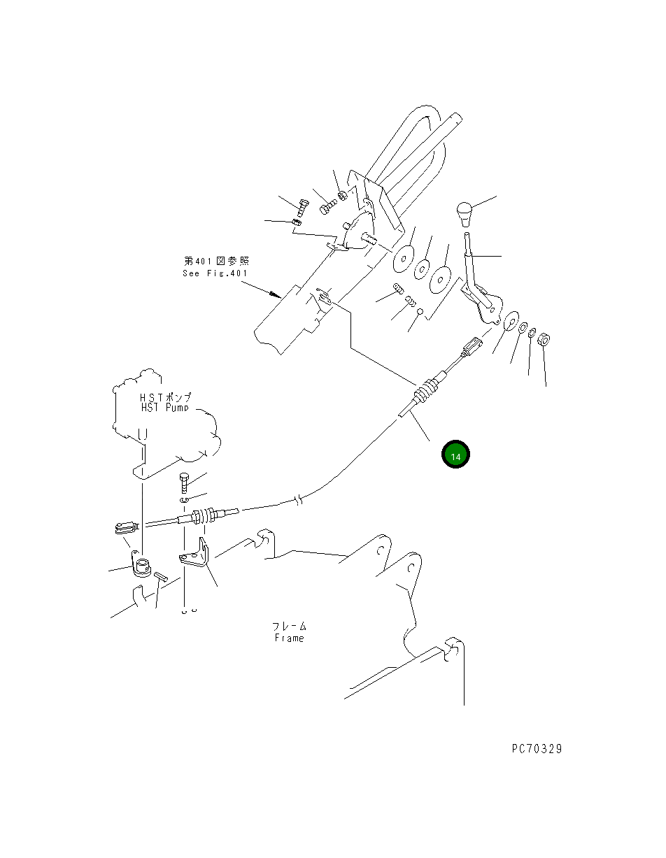 Провод 2693-2-38230 Komatsu
