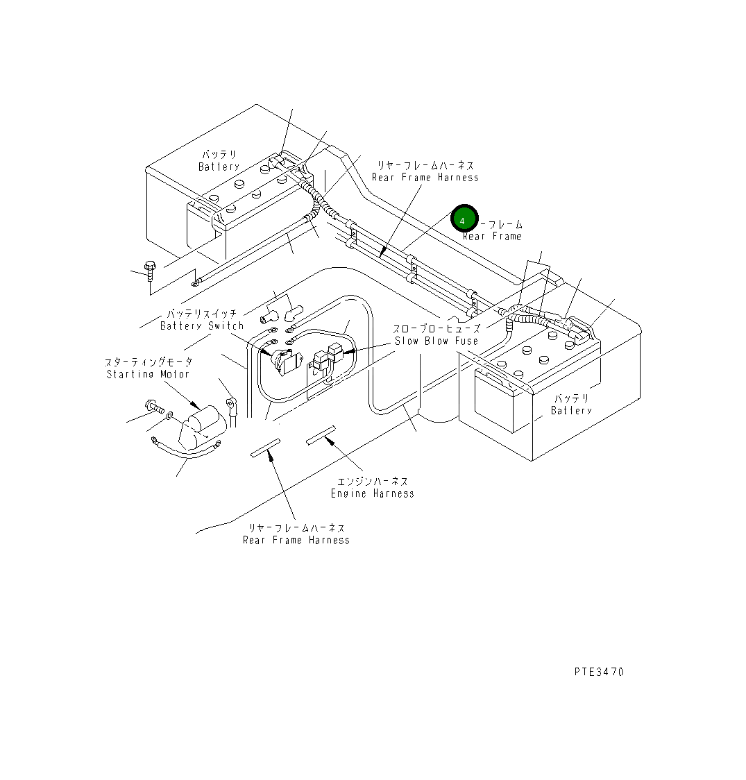Провод 41L-06-22260 Komatsu