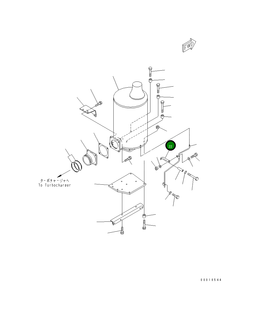 Стойка 6136-65-8541 Komatsu