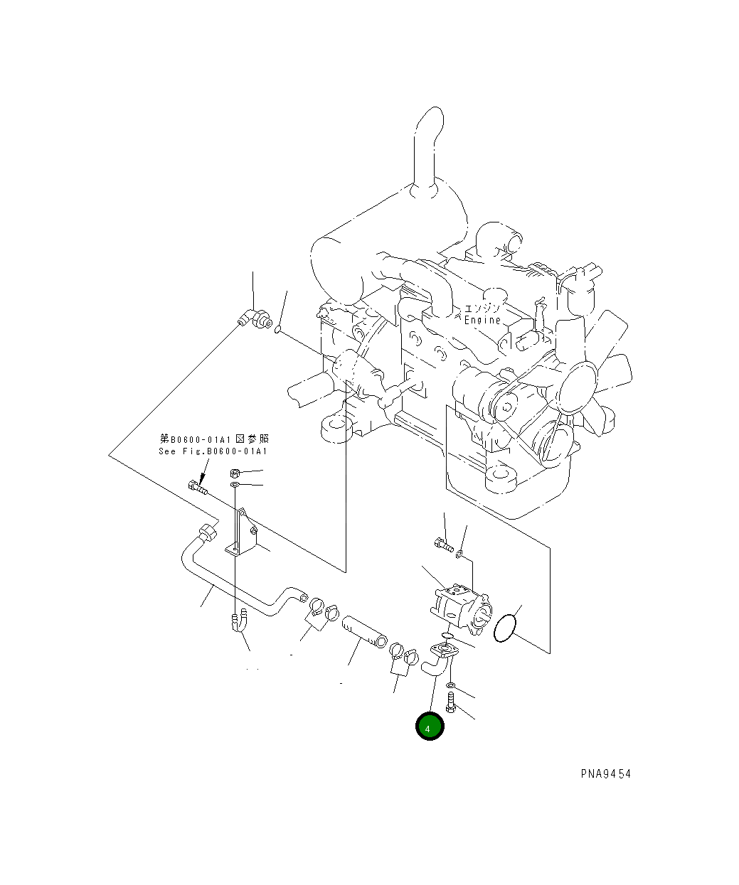 Трубка 201-910-7221 Komatsu