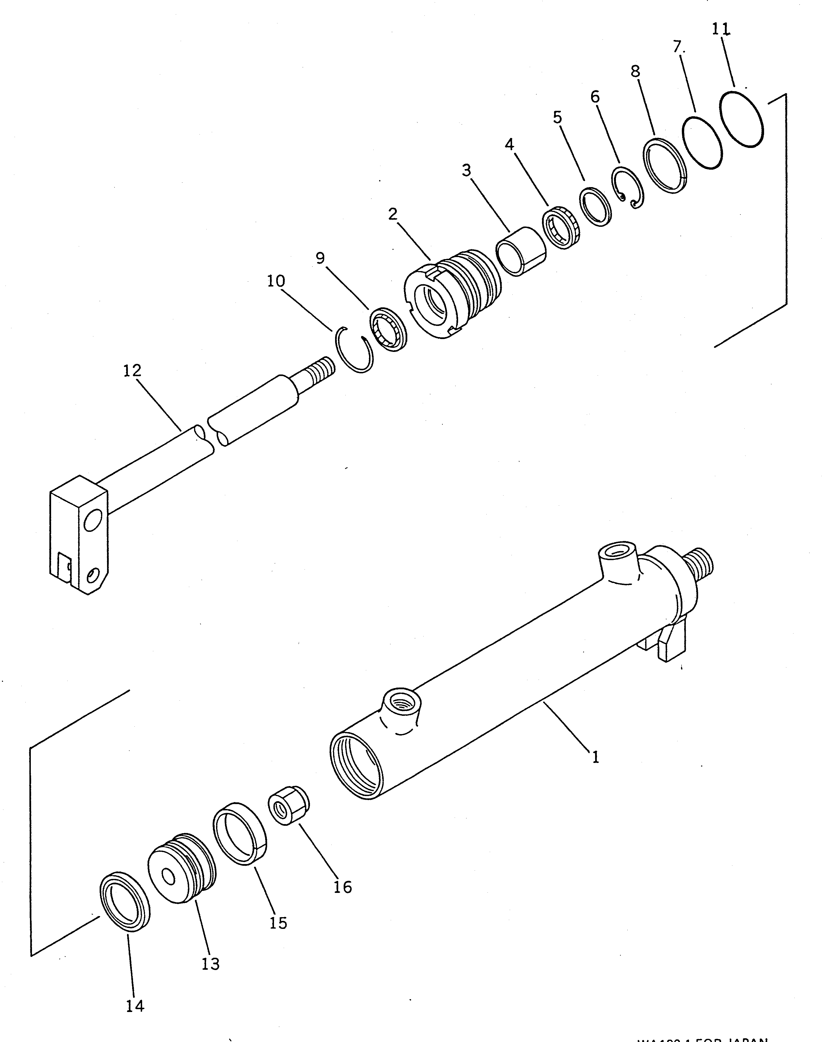 Цилиндр 707-11-50130 Komatsu