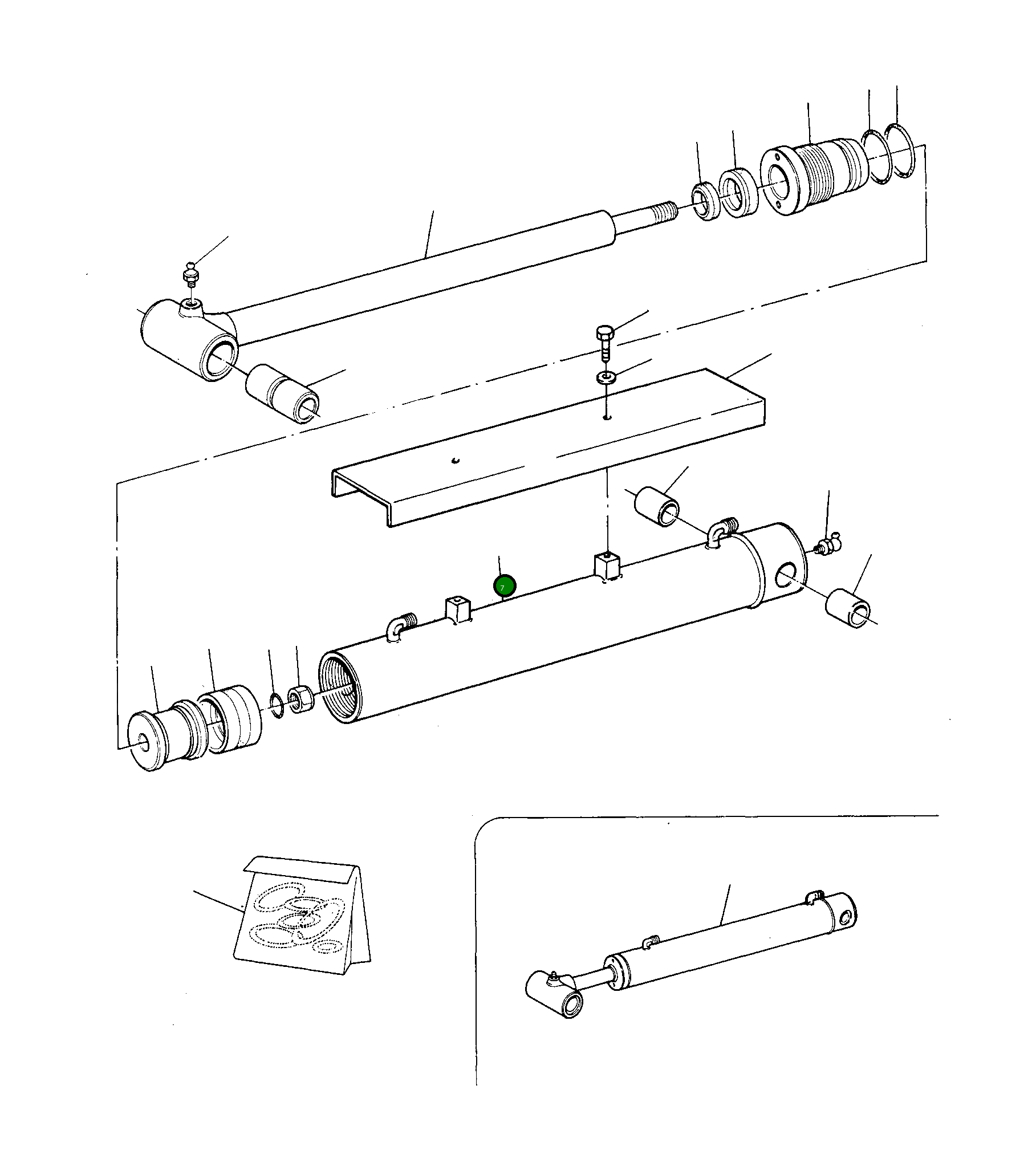 Цилиндр UE2511035 Komatsu