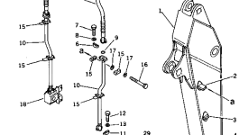 Трубка 208-970-1140 Komatsu