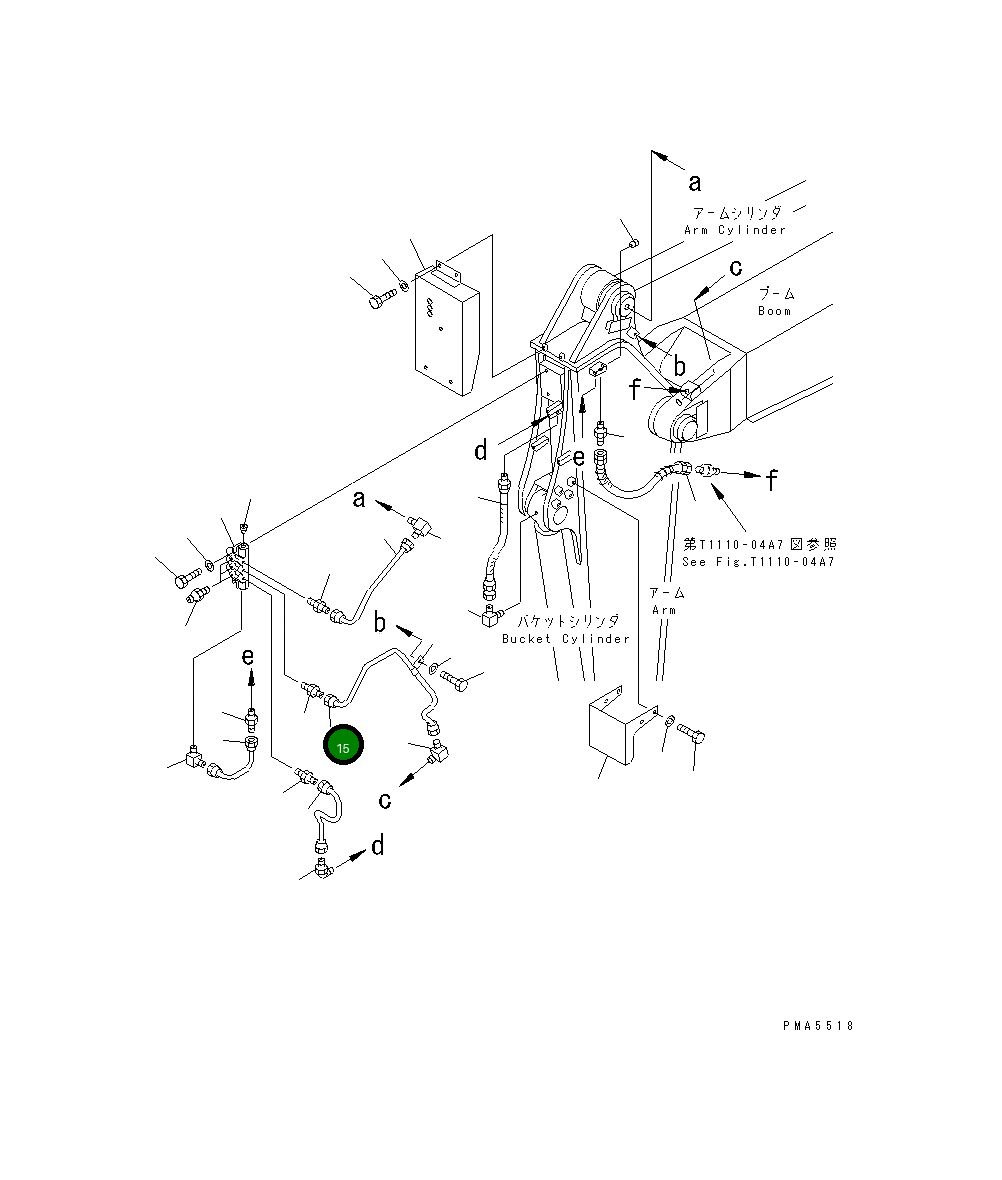 Трубка 202-70-75150 Komatsu