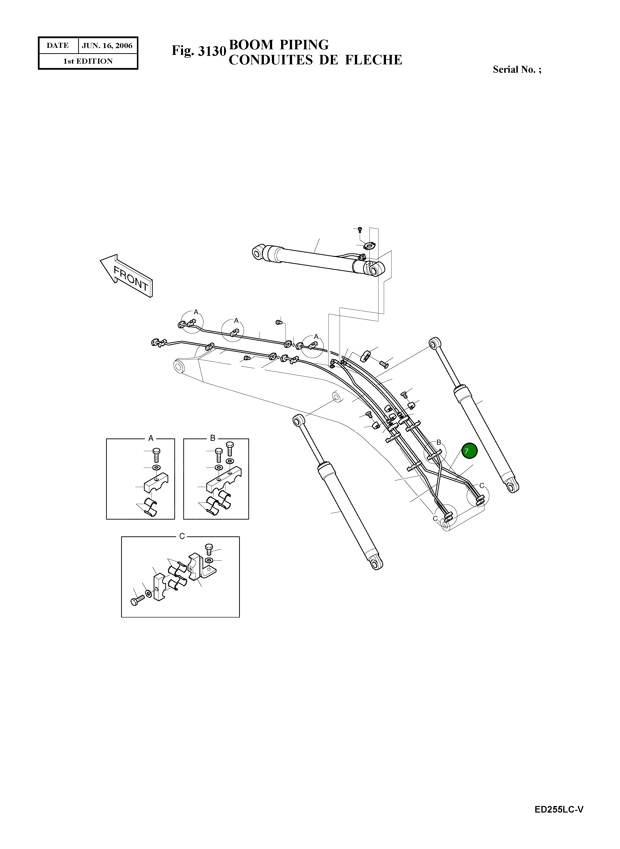 Труба 140-01201A Komatsu