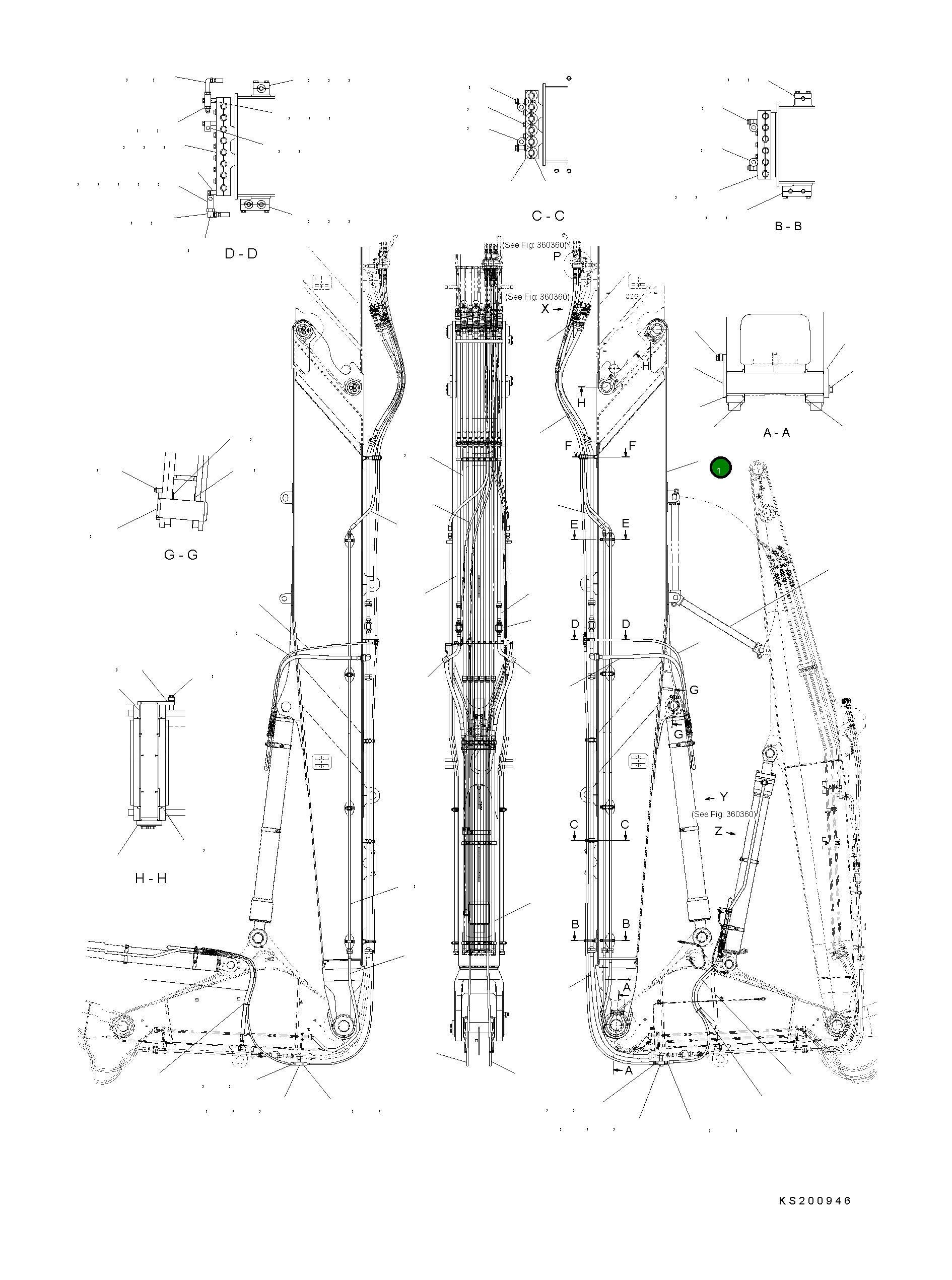 Стрела 207-70-KG321 Komatsu