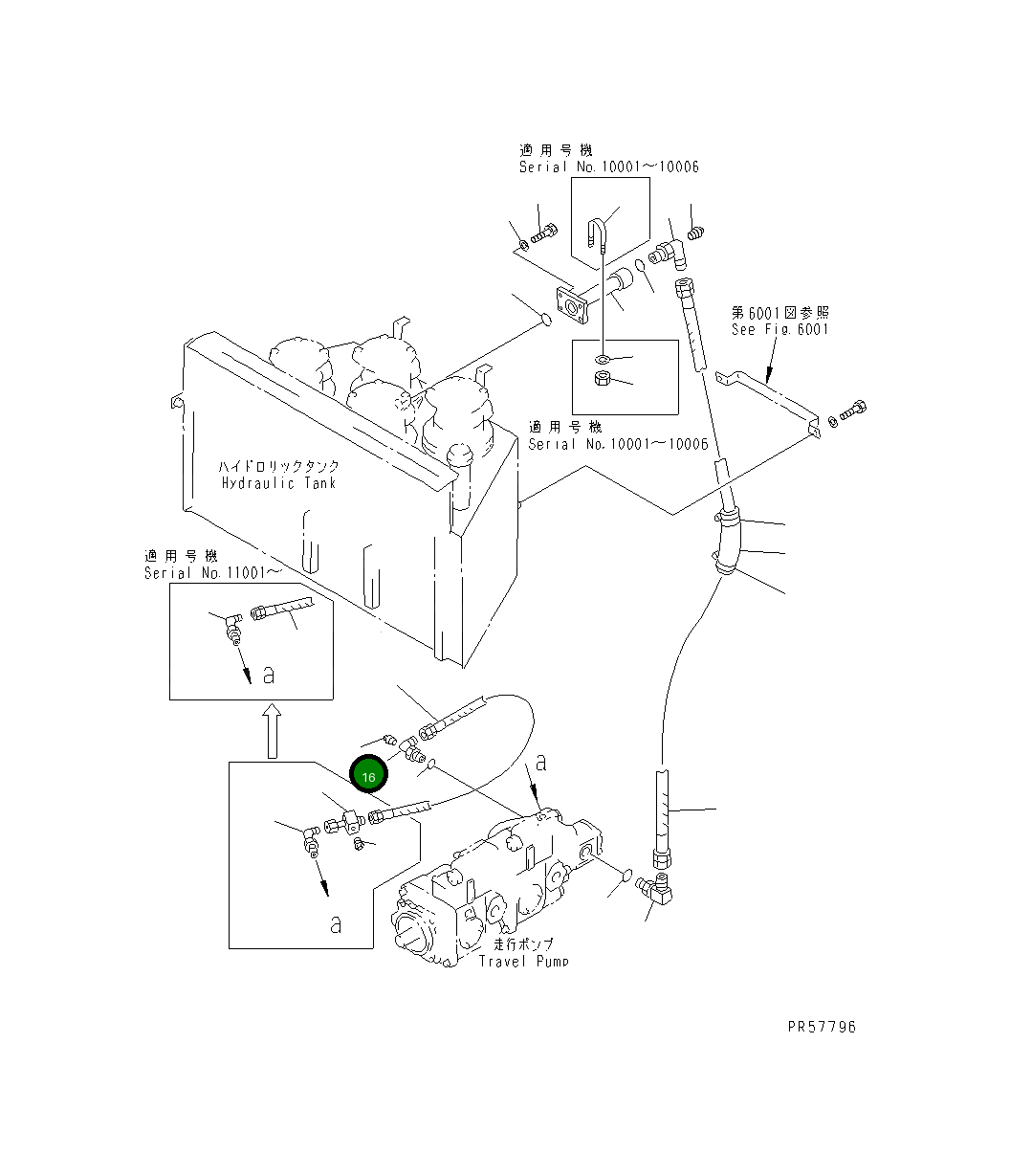 Угловой штуцер 26C-60-14170 Komatsu