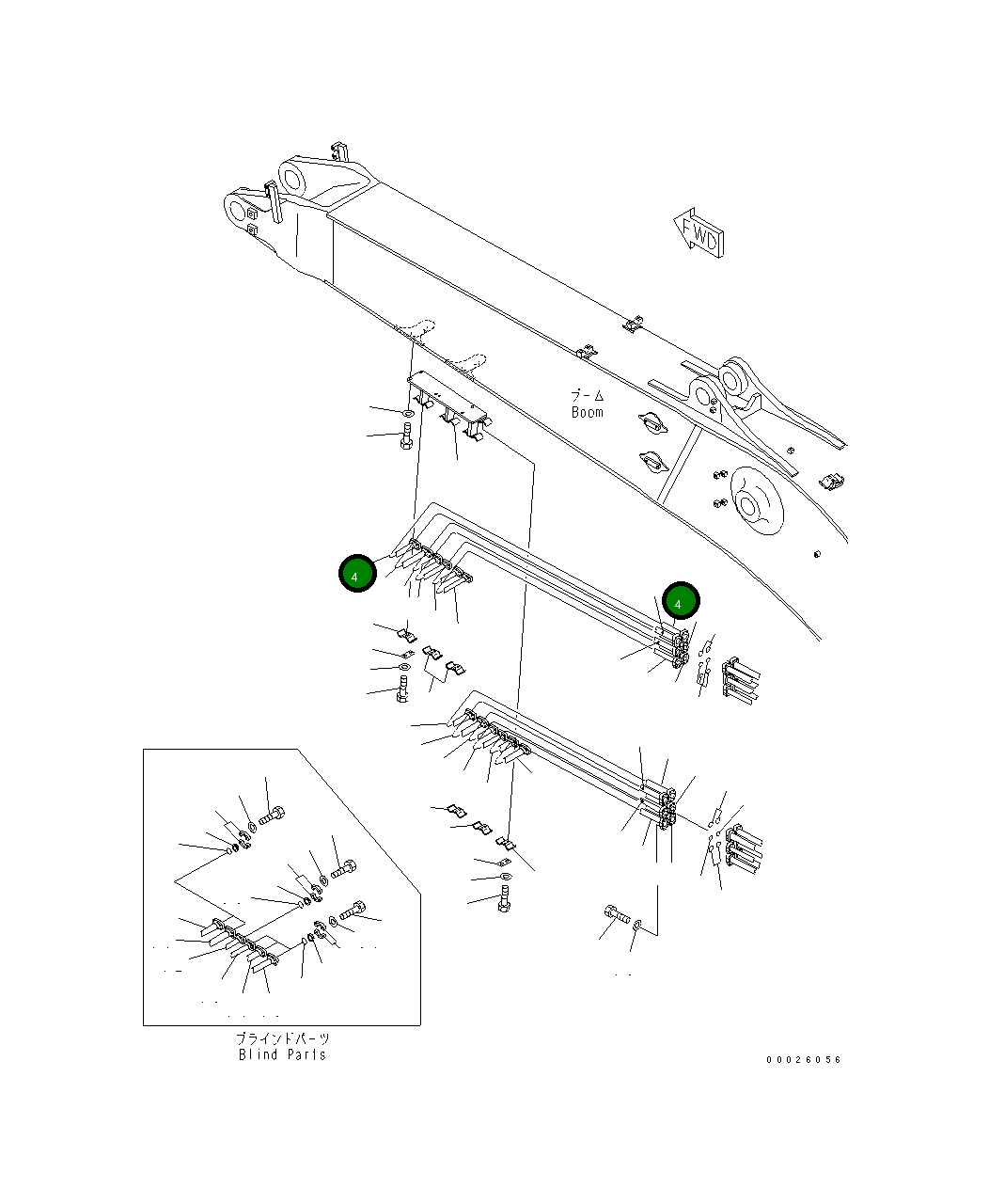 Трубка 208-62-65742 Komatsu