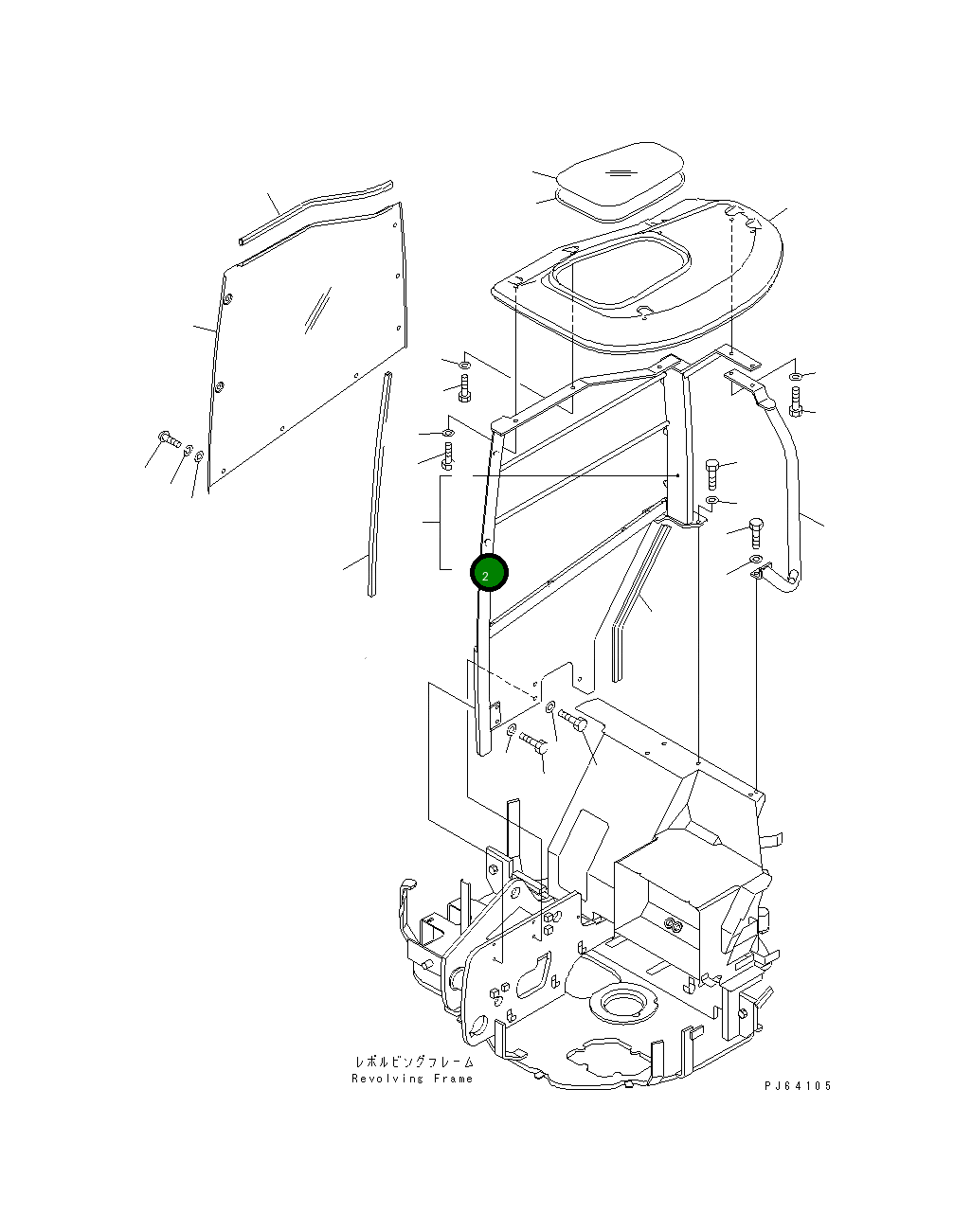 Труба 21U-54-33311 Komatsu