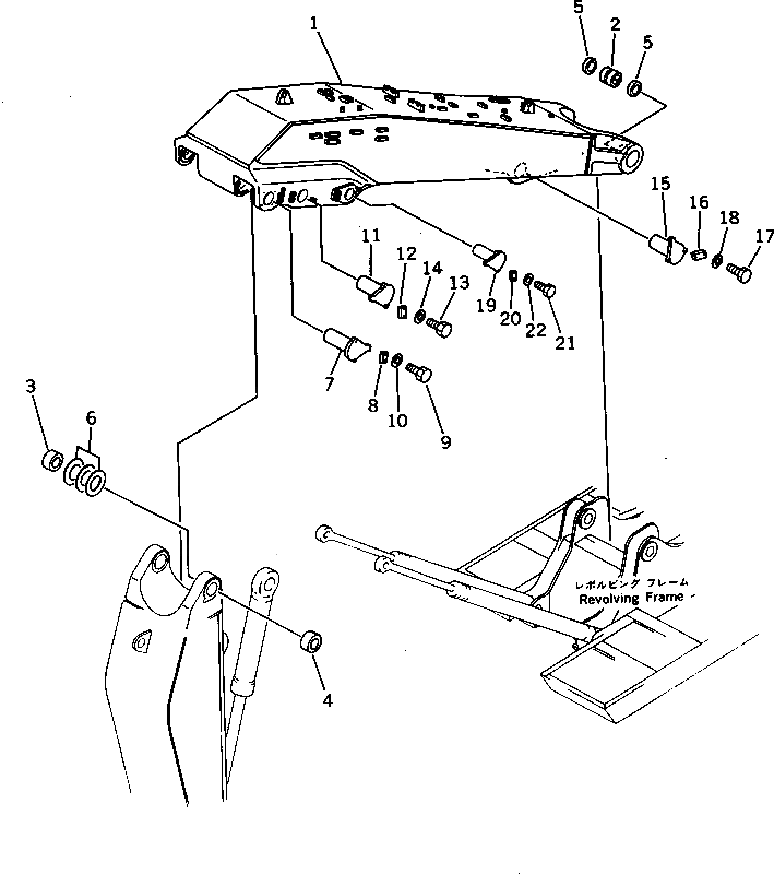 Стрела 209-72-51512 Komatsu