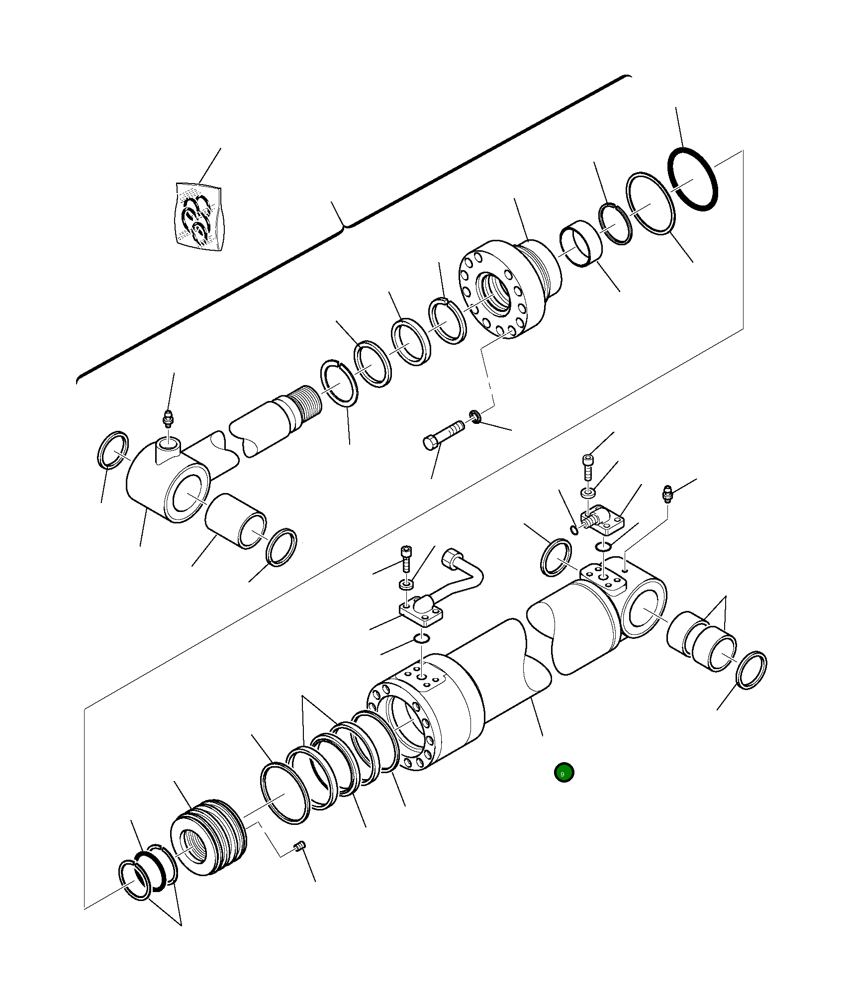 Цилиндр 707-13-12580 Komatsu