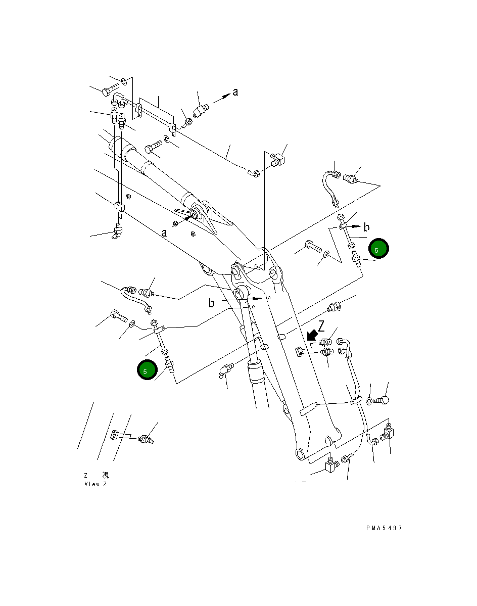 Трубка 203-966-6740 Komatsu