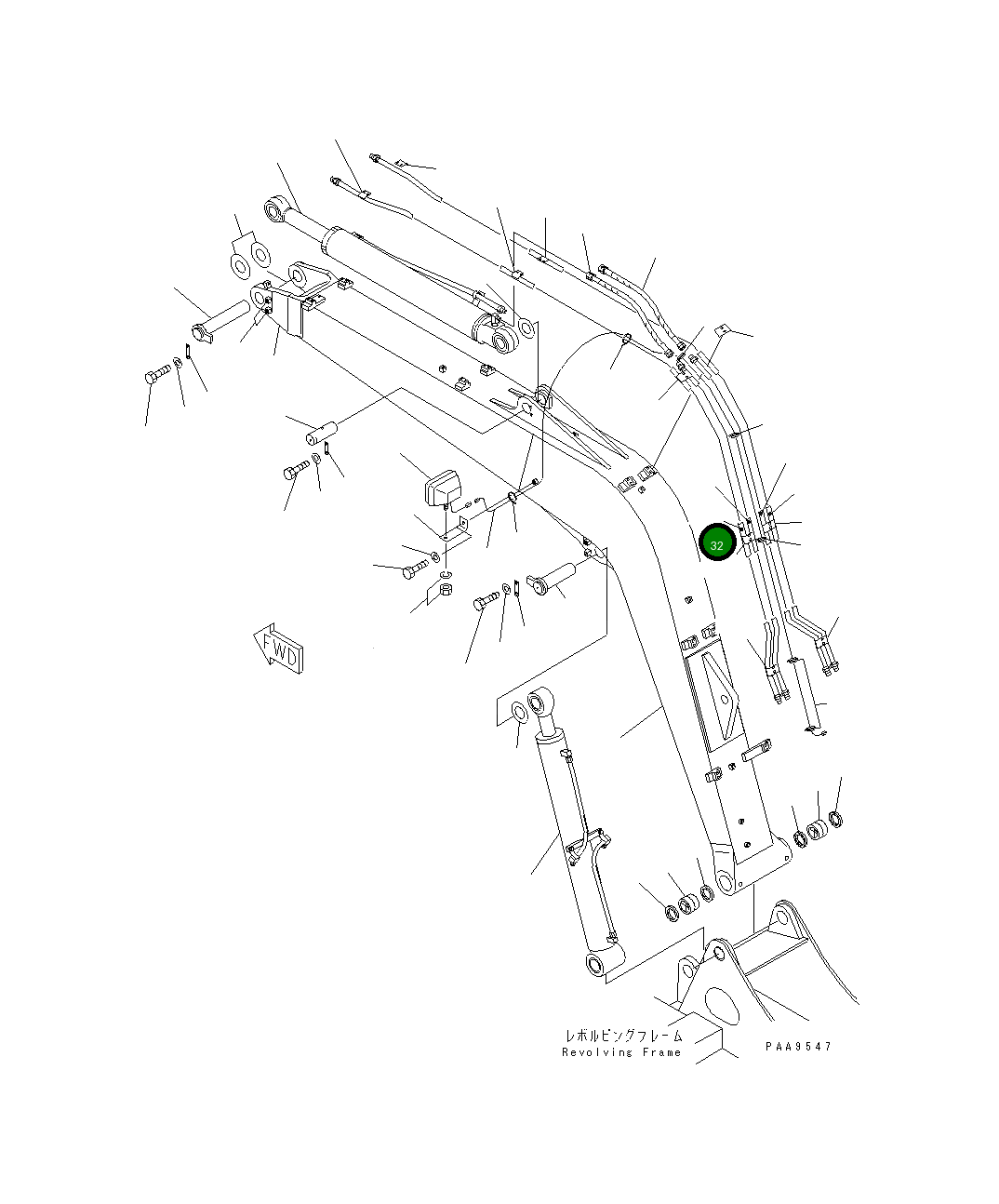 Трубка 201-62-74140 Komatsu