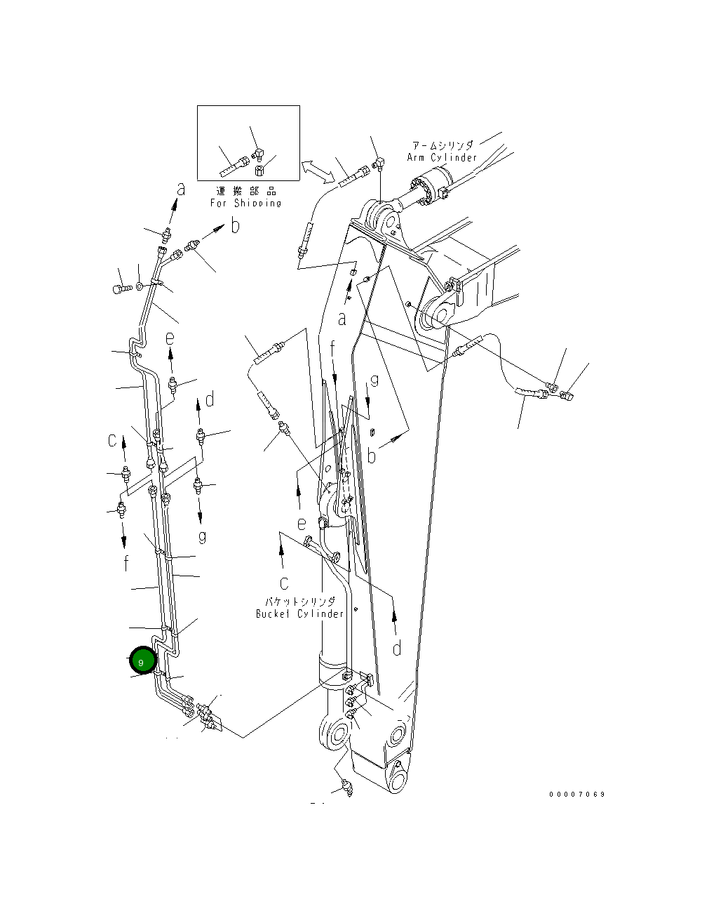 Трубка 209-943-7530 Komatsu