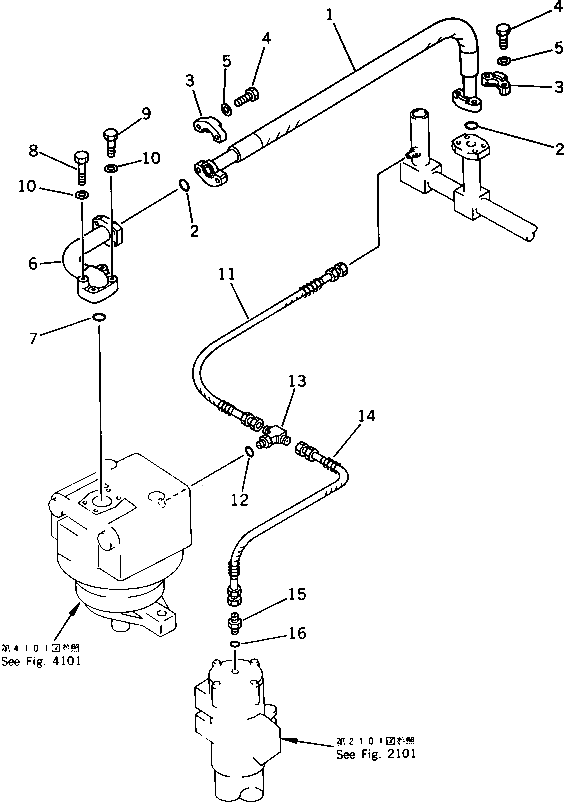 Трубка 205-62-71964 Komatsu