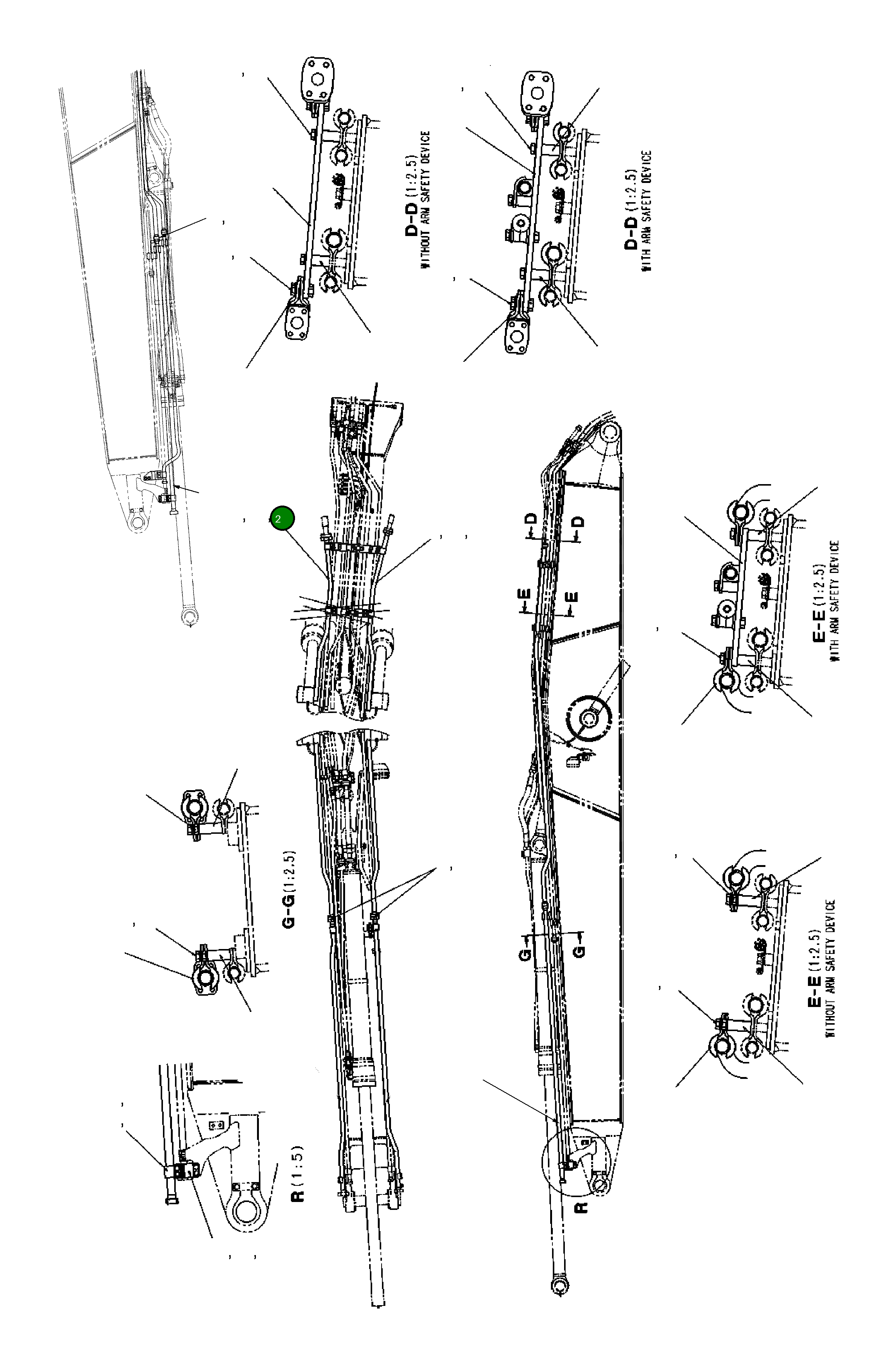 Трубка 206-62-KA160 Komatsu