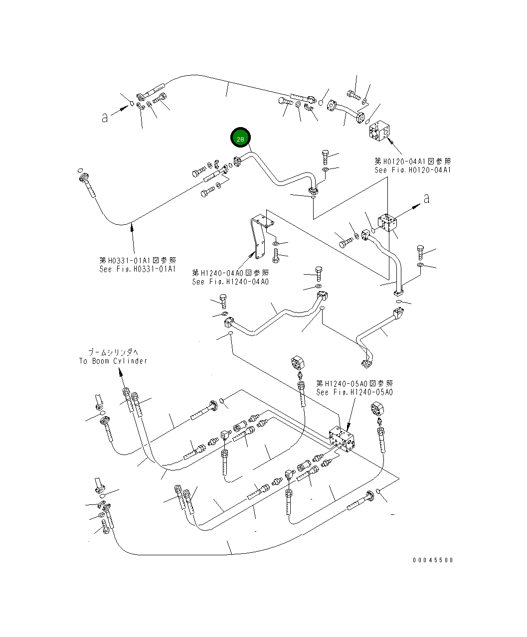 Трубка 209-62-43630 Komatsu
