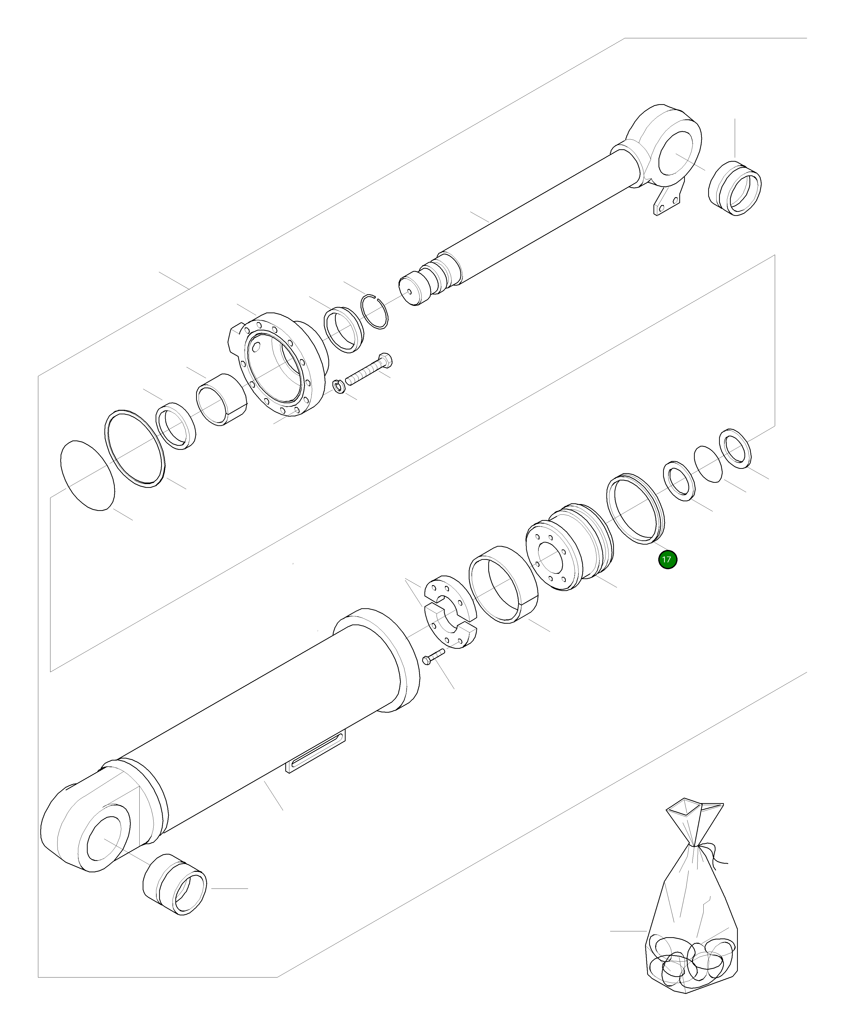 Уплотнение 424-63-H0P10 Komatsu