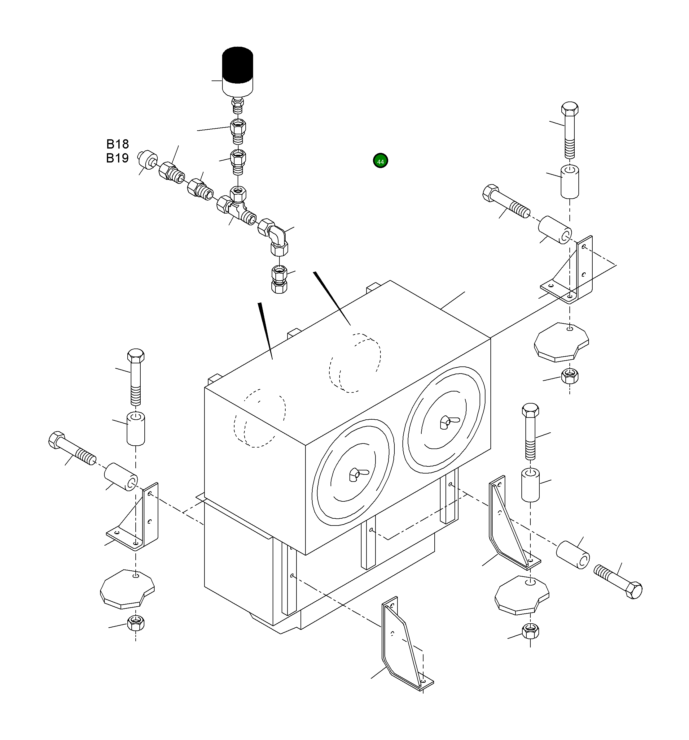 Фиксатор 945 779 40 Komatsu
