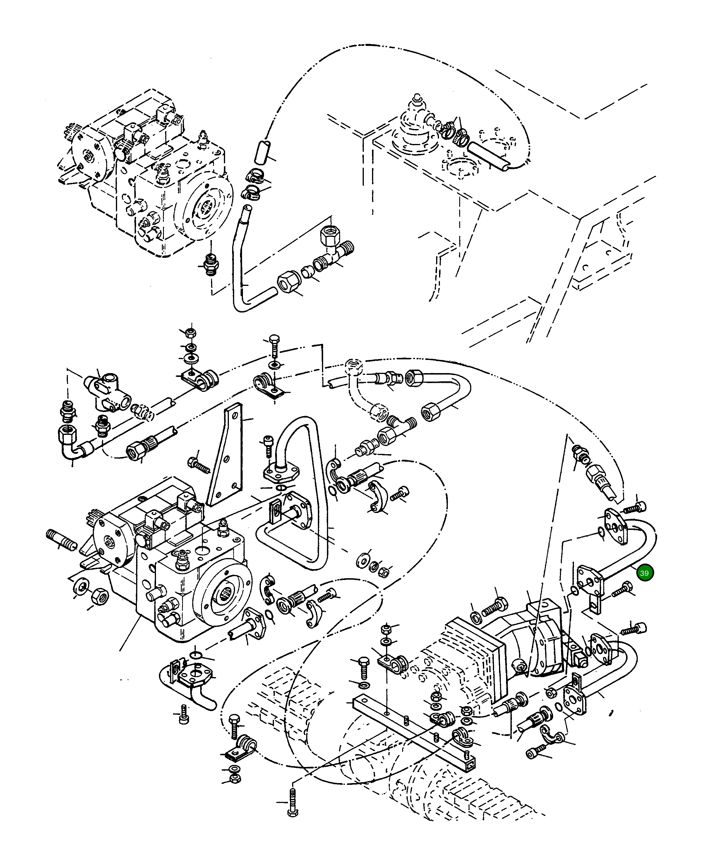 Труба 4228839M91 Komatsu