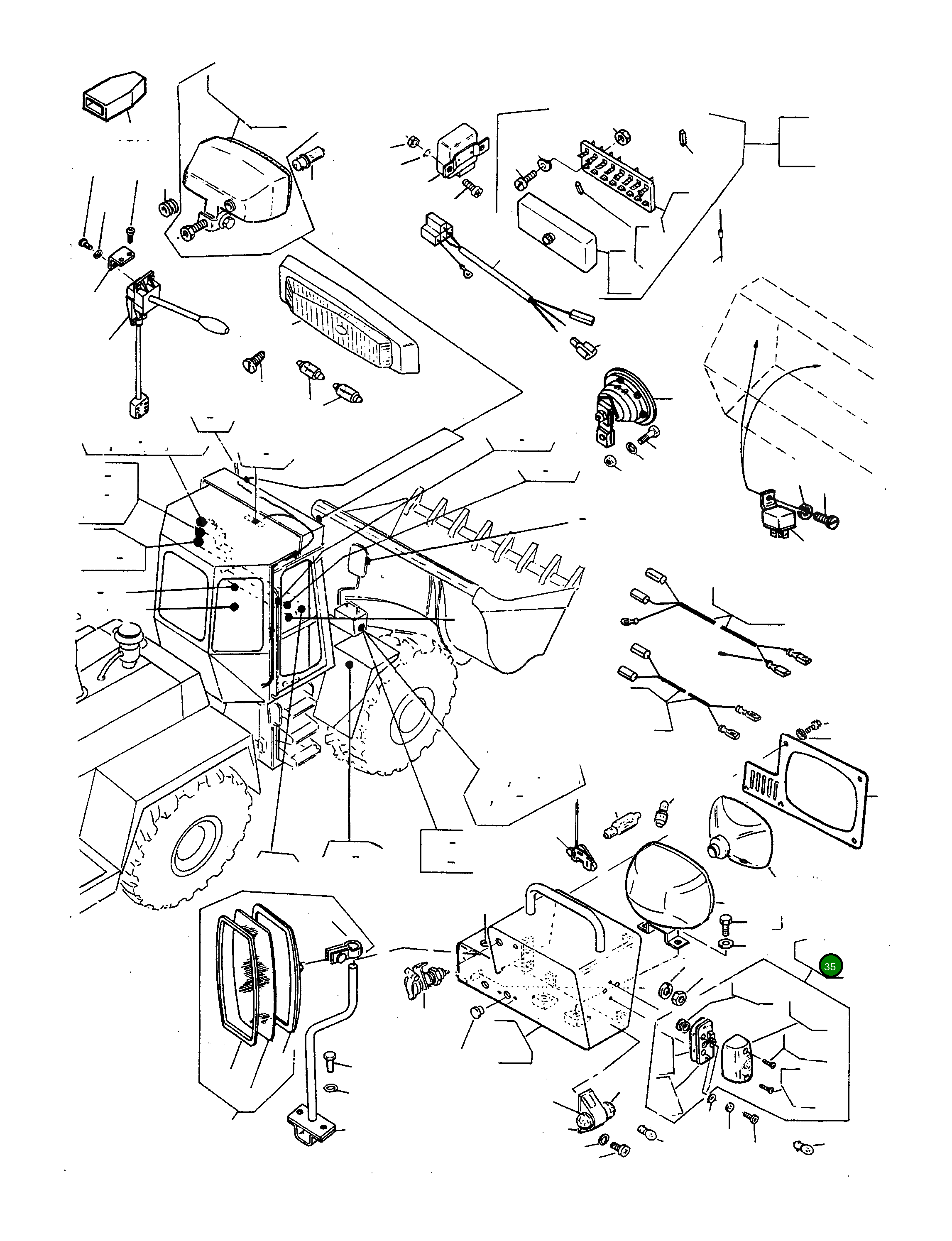Фонарь указателя поворота 2949834M91 Komatsu