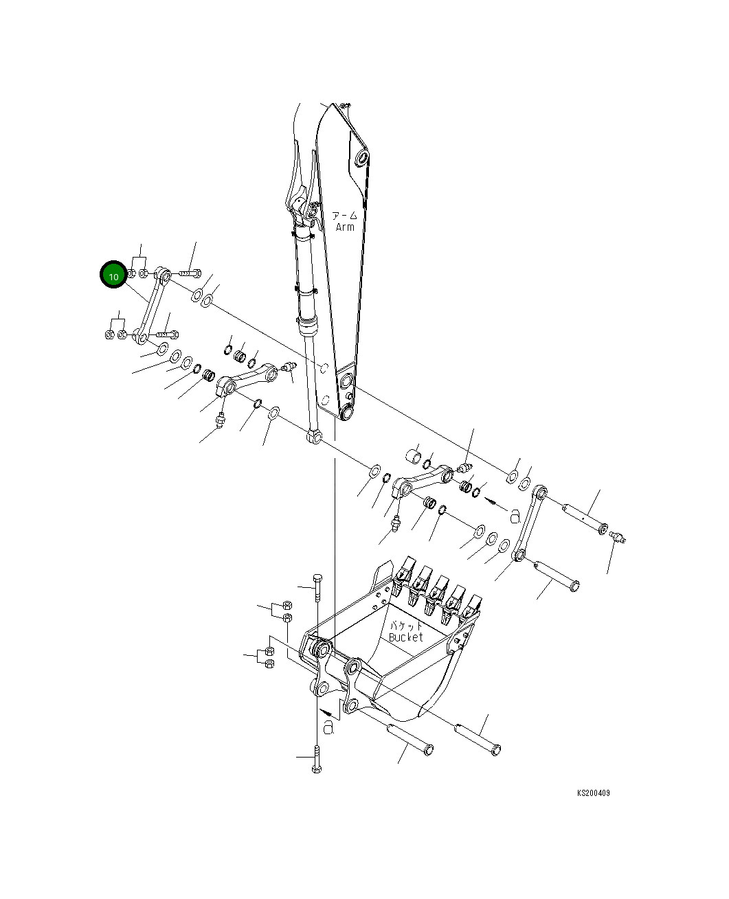 Тяга 21K-70-73131 Komatsu