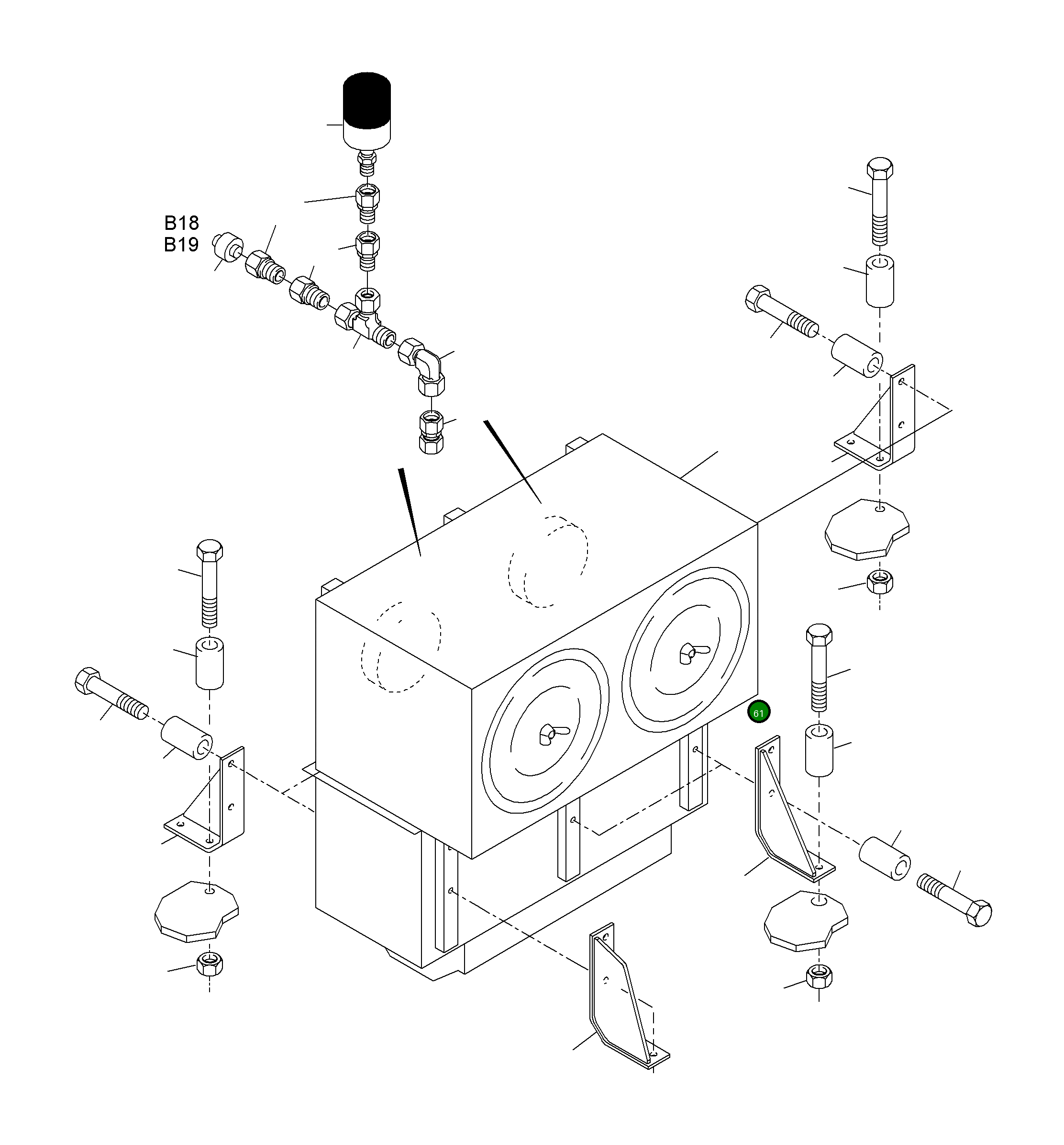 Фиксатор 945 792 40 Komatsu