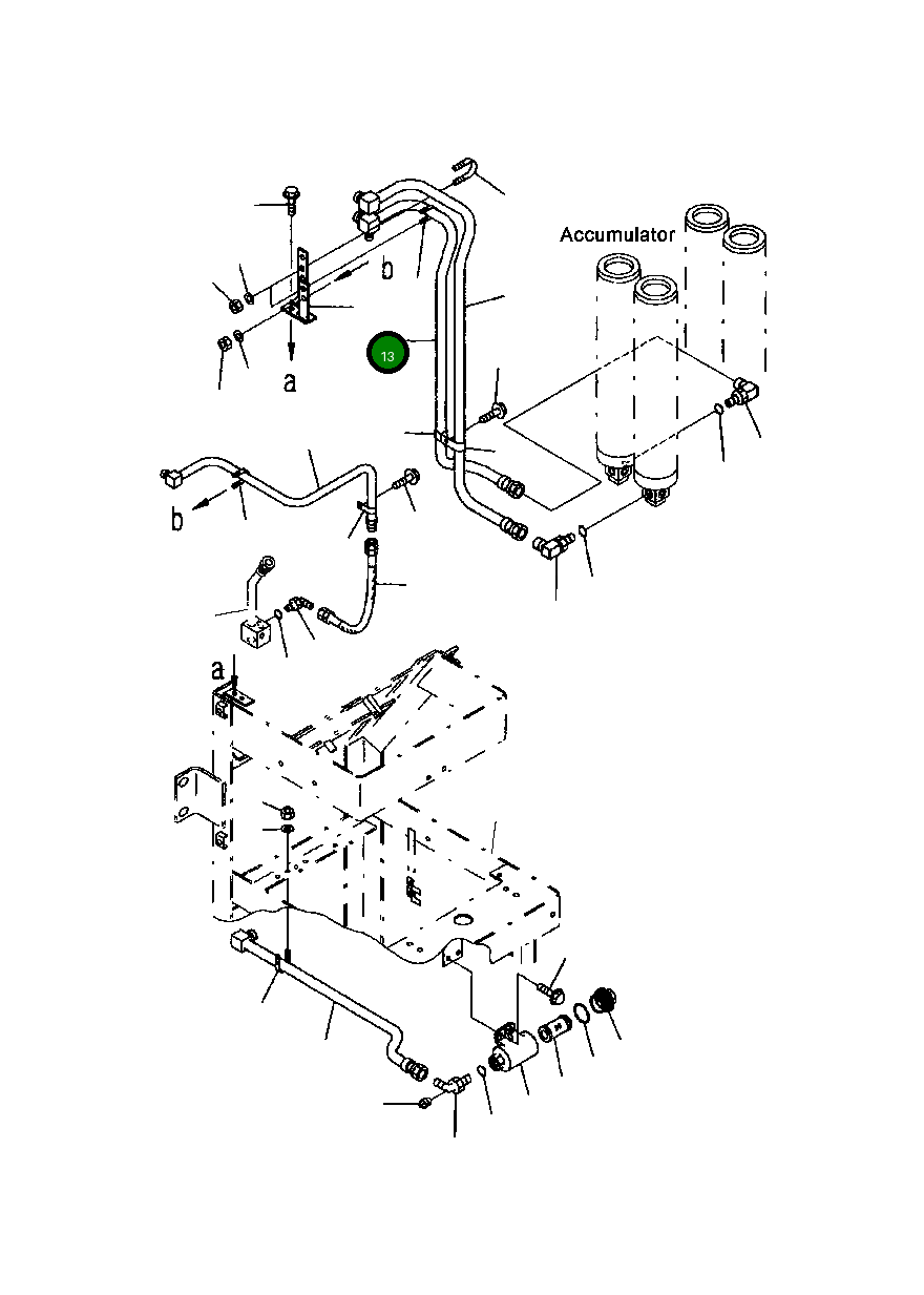 Трубка 428-43-27320 Komatsu