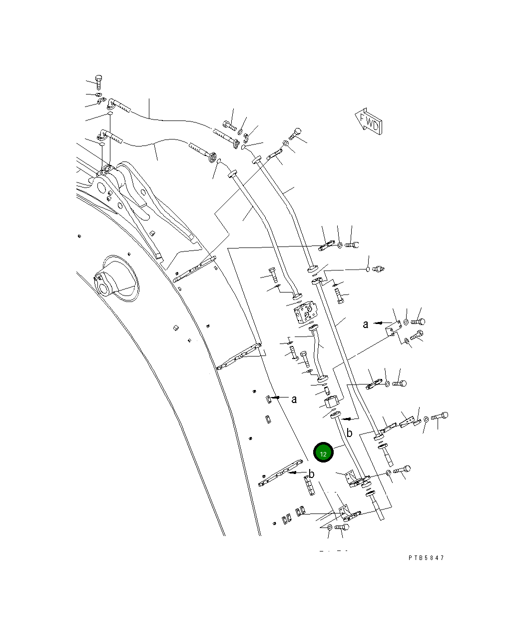 Трубка 209-62-76110 Komatsu