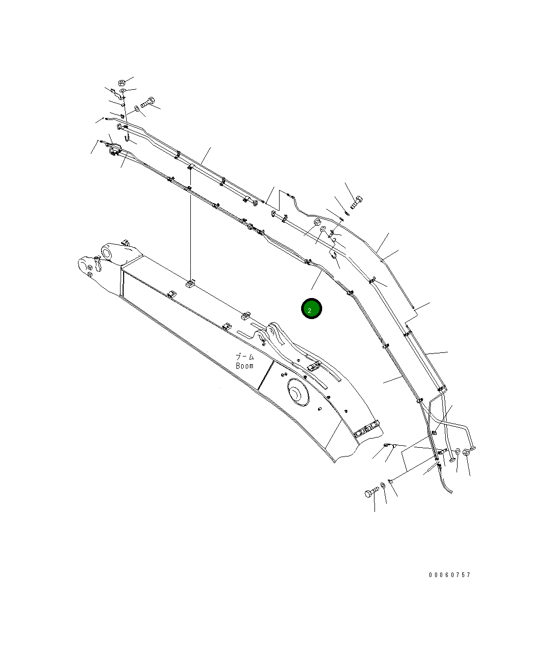 Трубка 208-62-75222 Komatsu