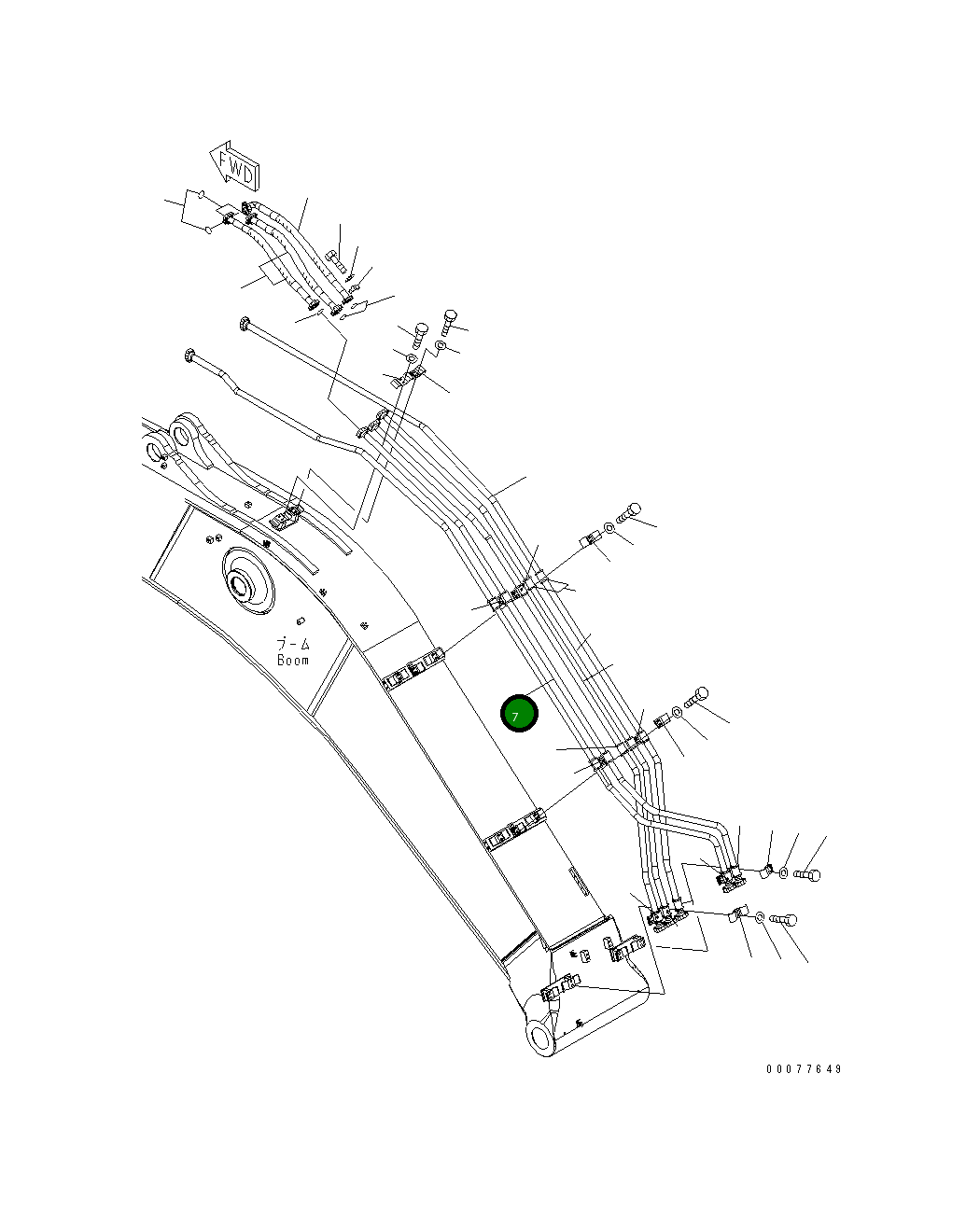 Трубка 208-62-74760 Komatsu