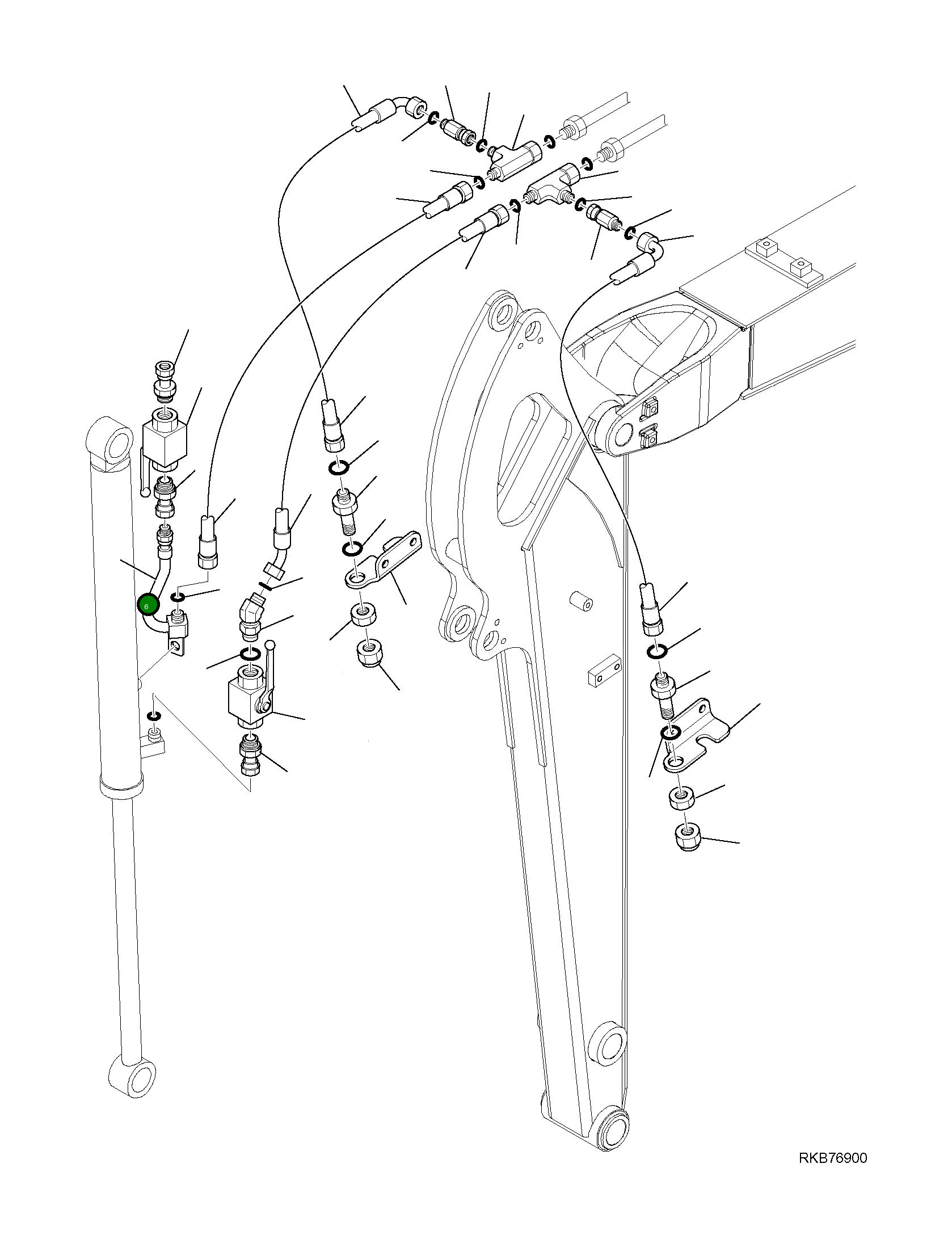 Труба 22L-931-2160 Komatsu