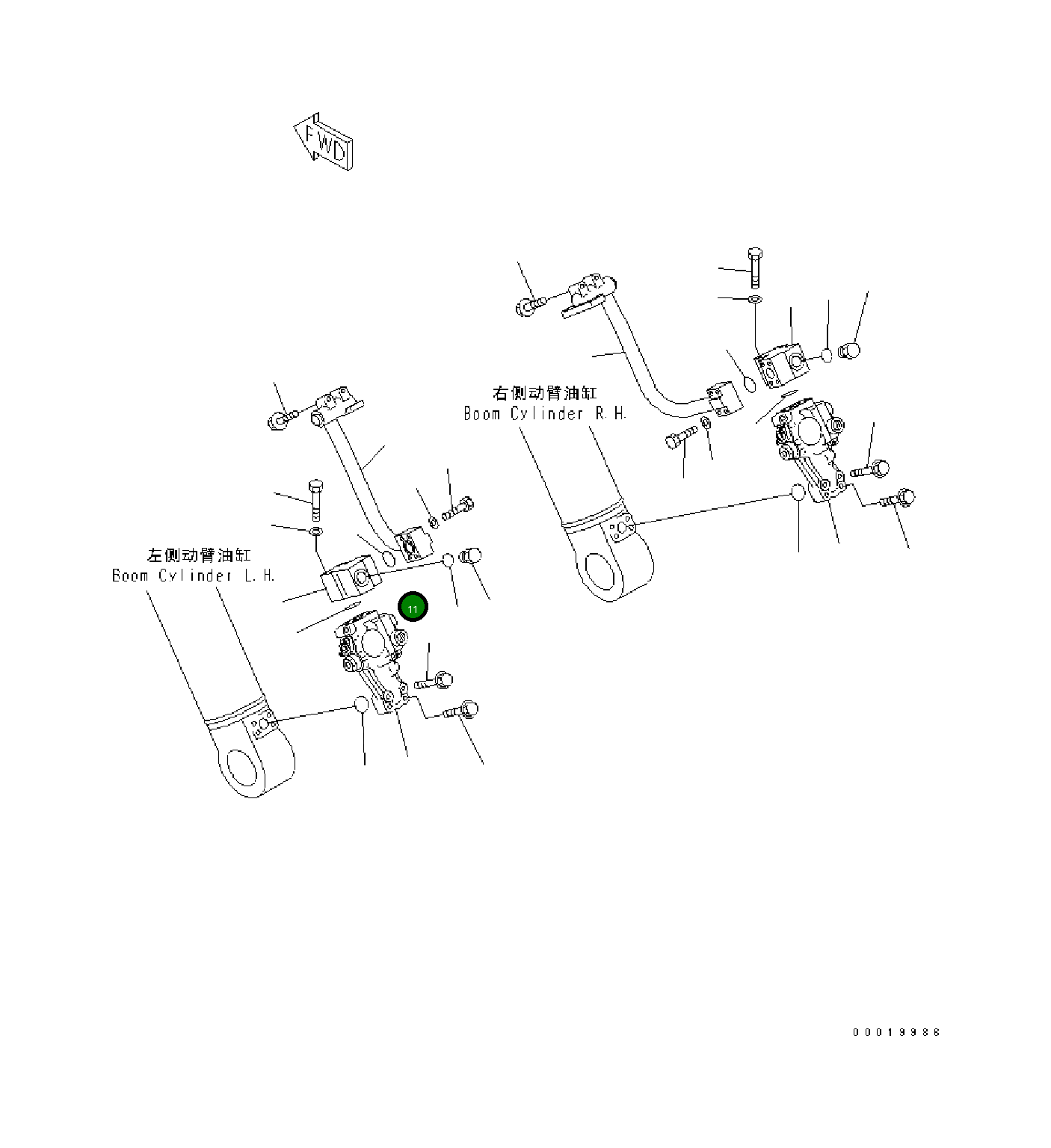 Трубка 208-62-61163 Komatsu