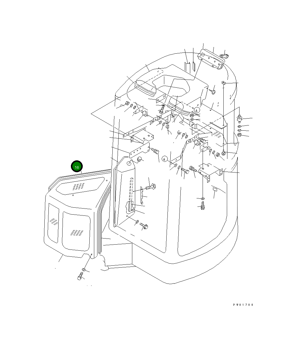 Уплотнение YM172164-19210 Komatsu