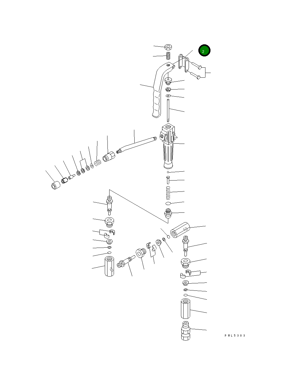 Тяга YU711351 Komatsu