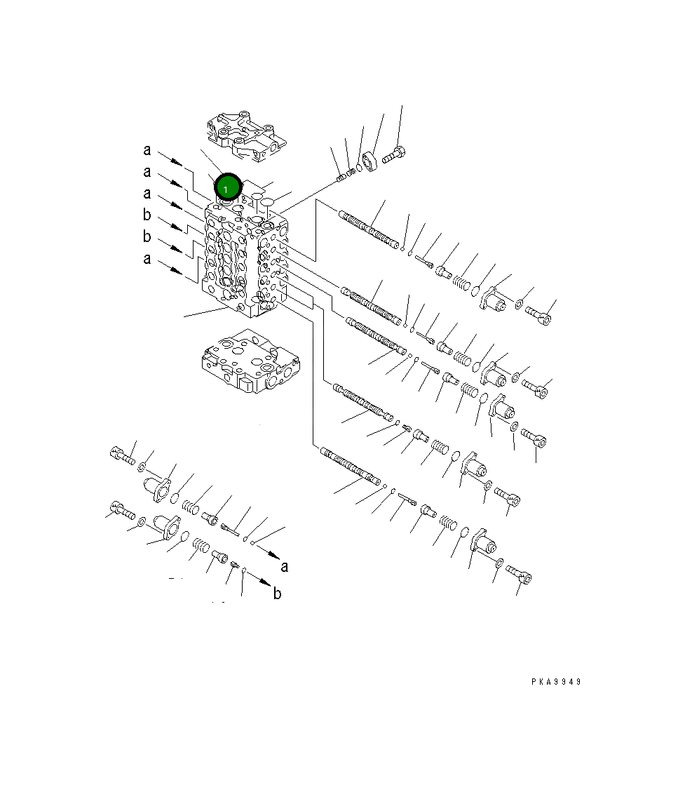 Управляющий клапан 723-37-10105 Komatsu