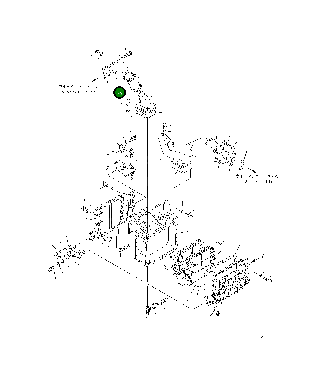Трубка 175-03-34111 Komatsu