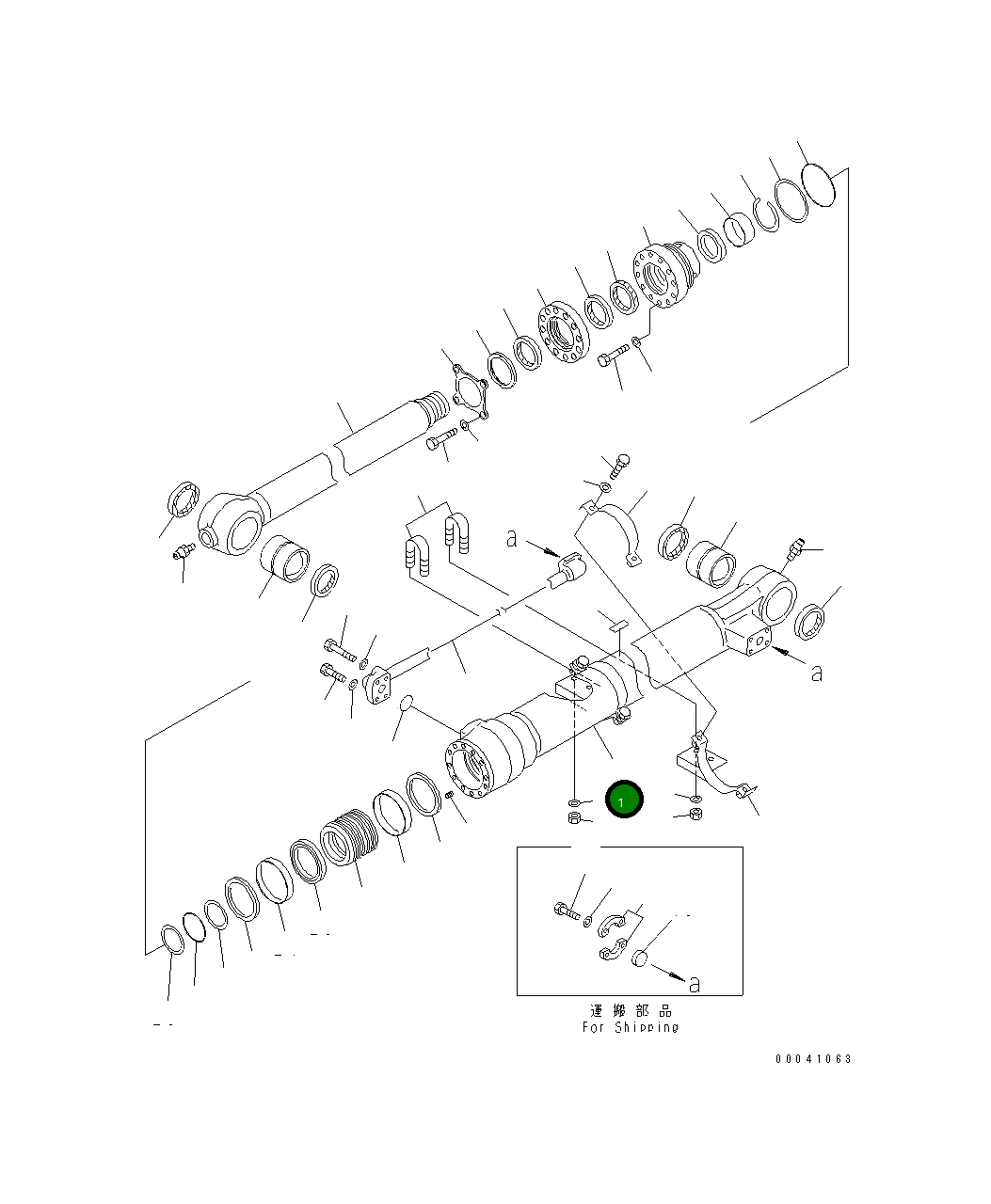 Цилиндр 707-13-11561 Komatsu