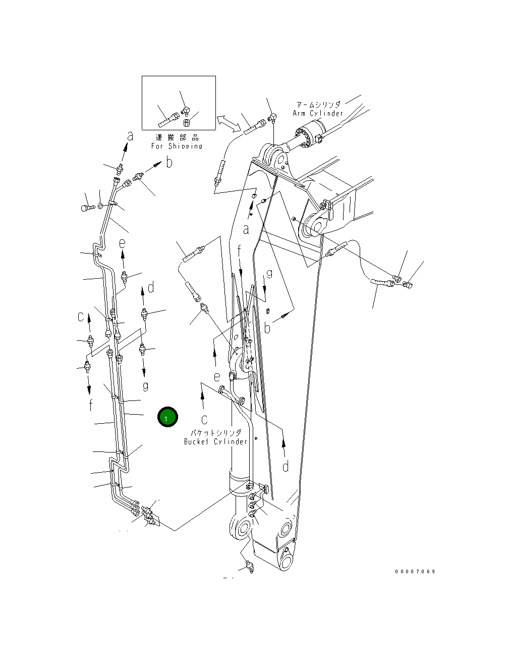 Трубка 209-943-7510 Komatsu