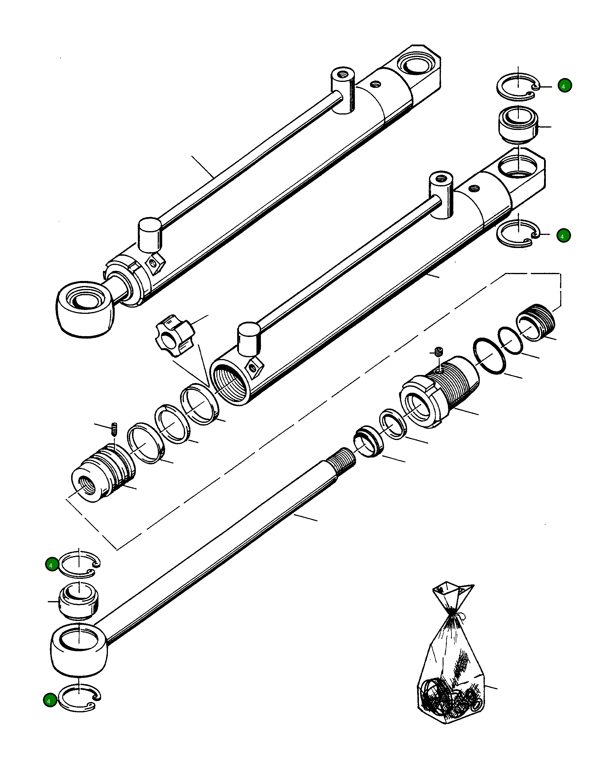 Стопорное кольцо 3404594M1 Komatsu