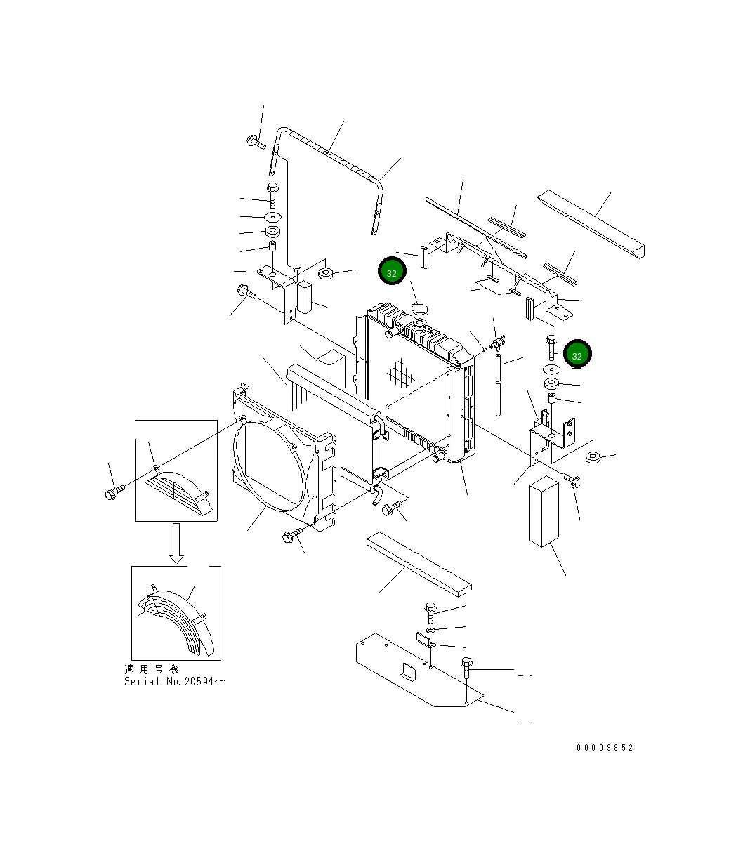 Уплотнение 42A-03-21380 Komatsu