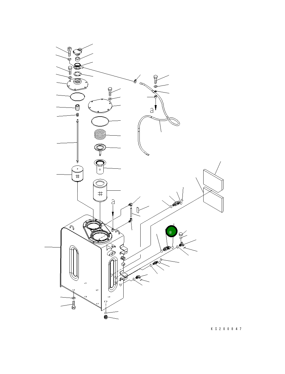 Угловой штуцер 02781-10628 Komatsu