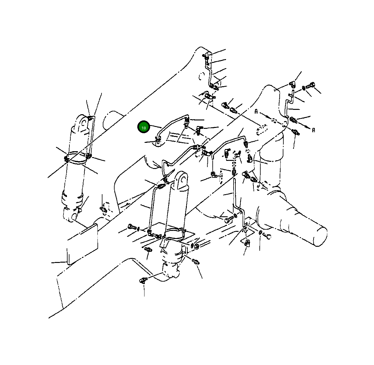 Трубка 561-52-62720 Komatsu