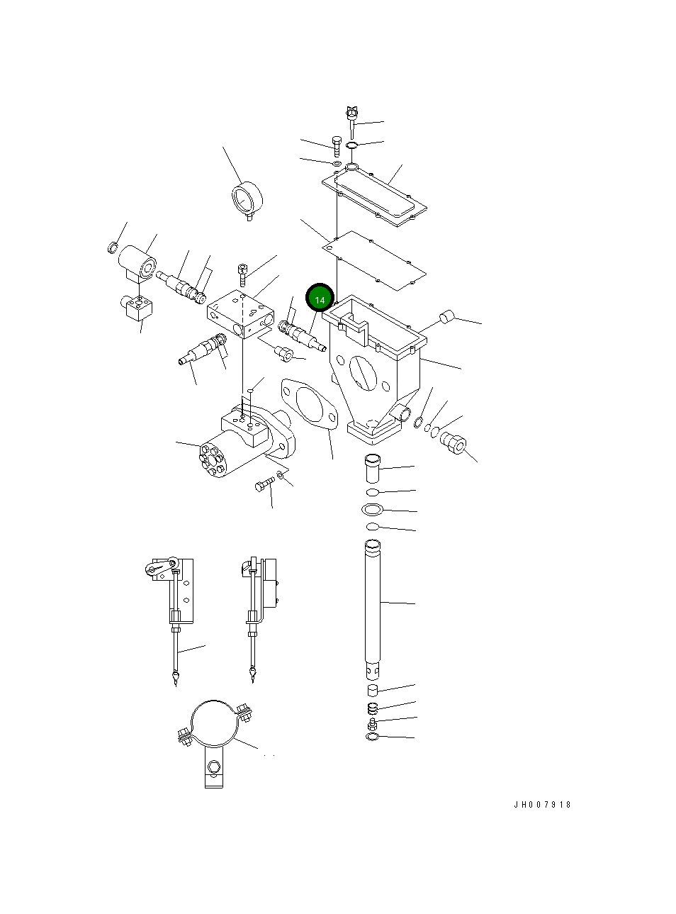 Управляющий клапан LI270693 Komatsu