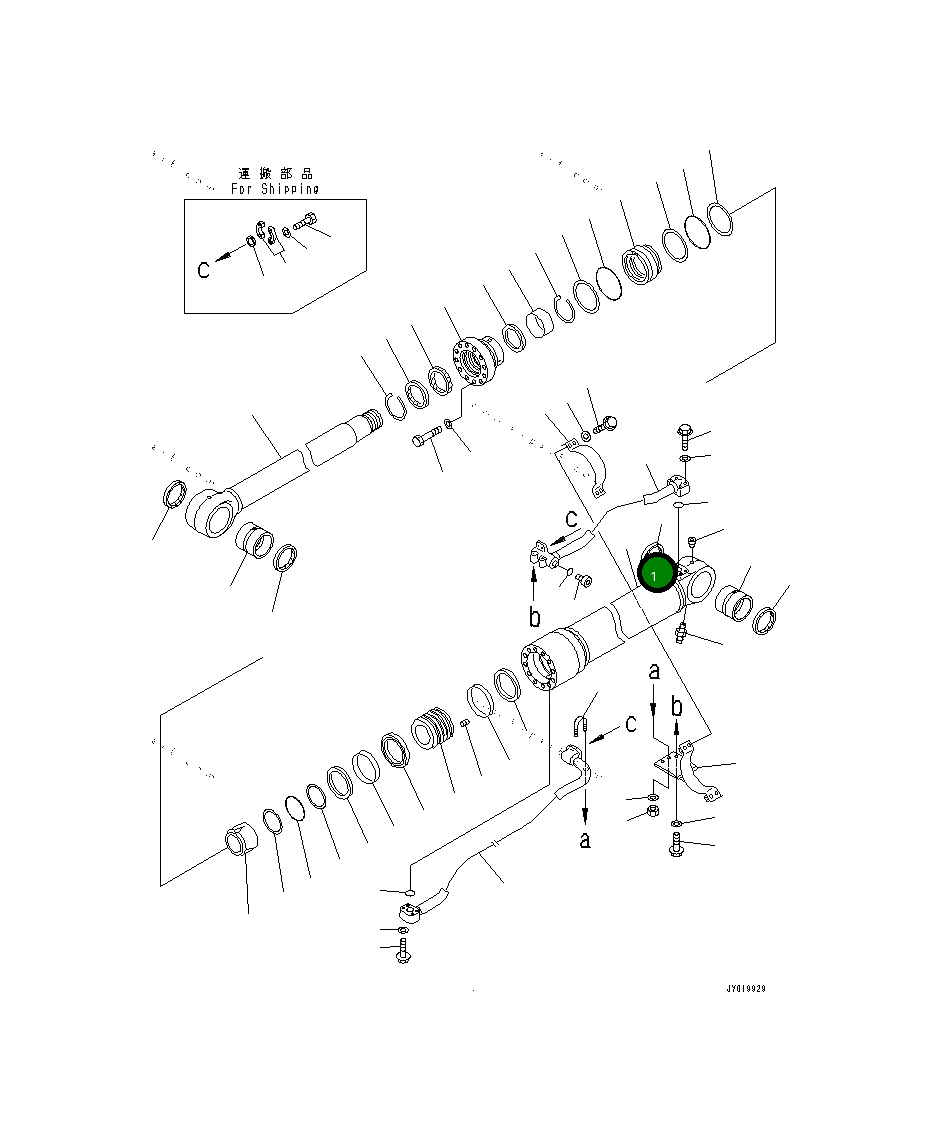 Цилиндр 721-13-14050 Komatsu