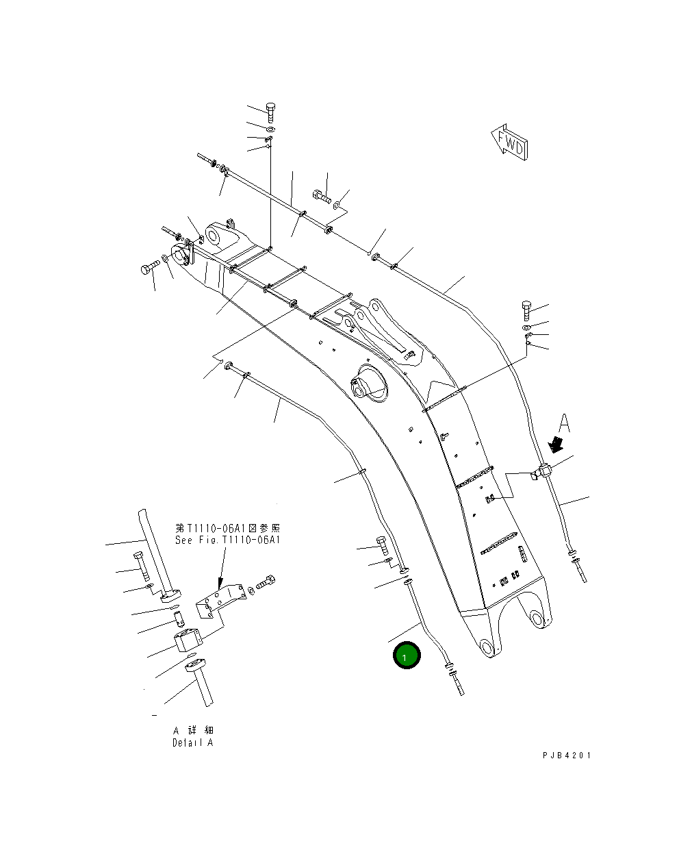 Трубка 209-62-78440 Komatsu
