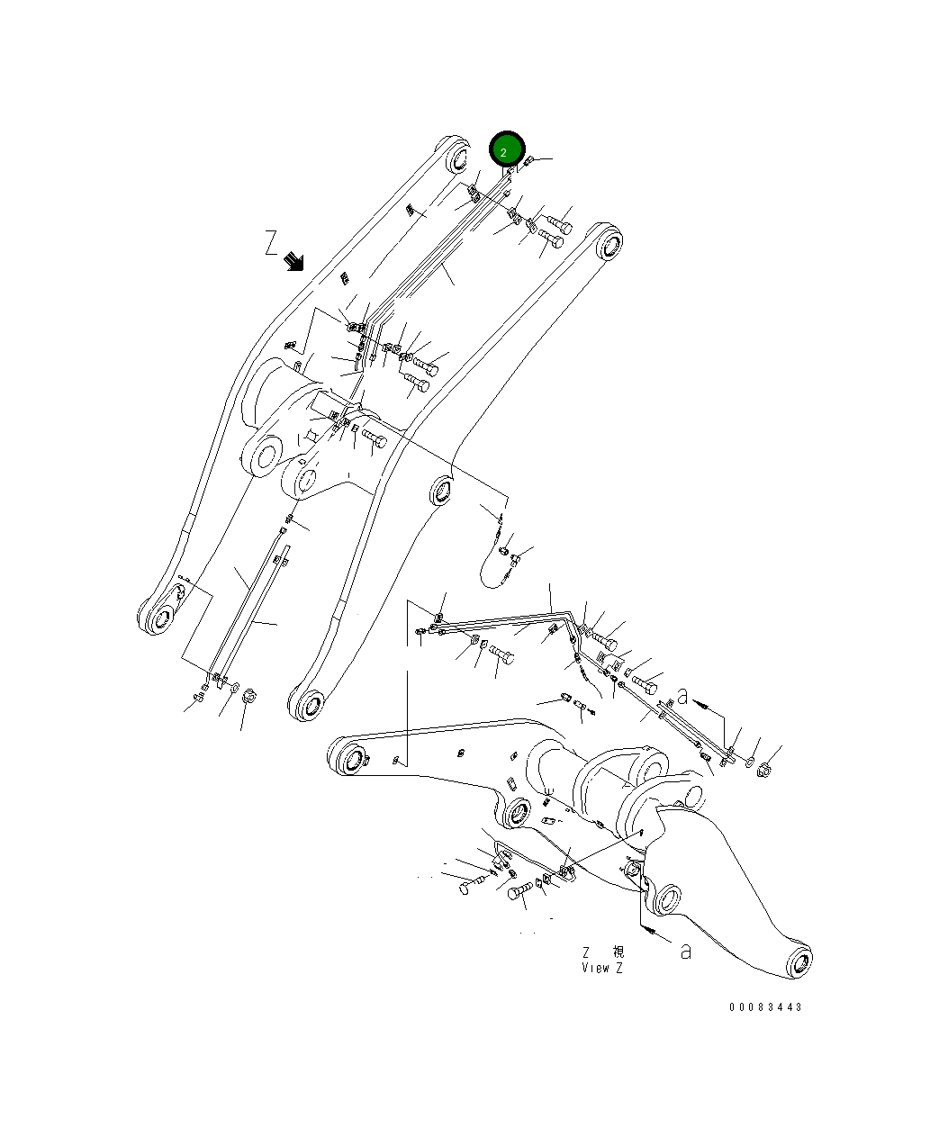 Трубка 423-S95-7820 Komatsu