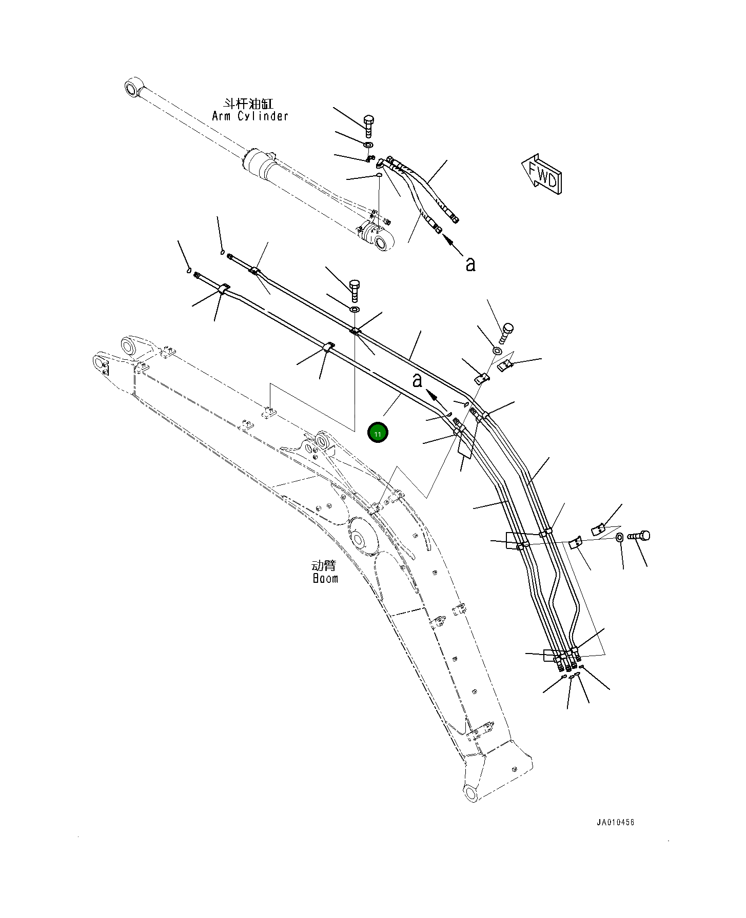 Трубка 202-62-17110 Komatsu